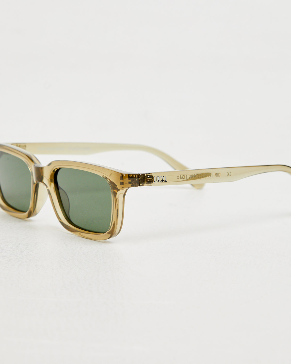 CBM Polished Sunglasses in Ochre Dark Green OCHRE