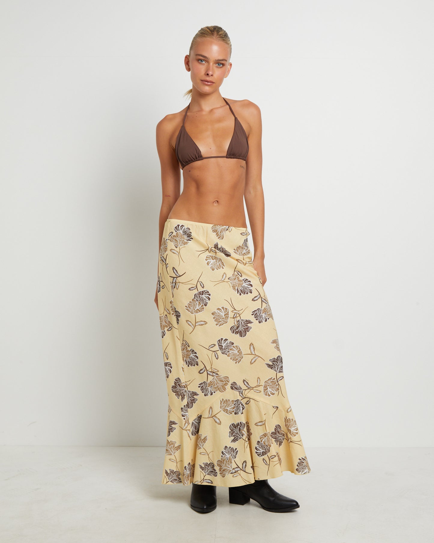 Tanisha Fishtail Maxi Skirt in Assorted