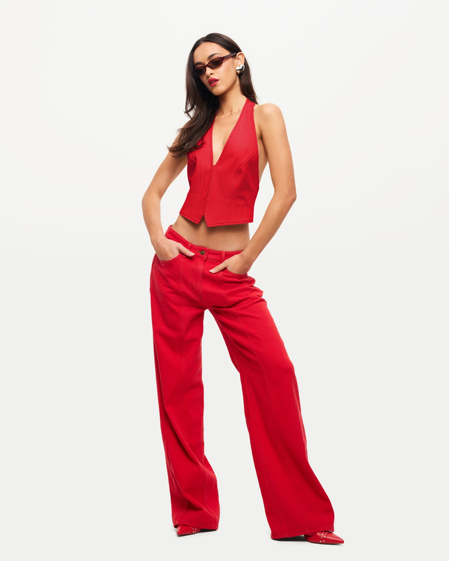 Dawson Jeans in Crimsom Red