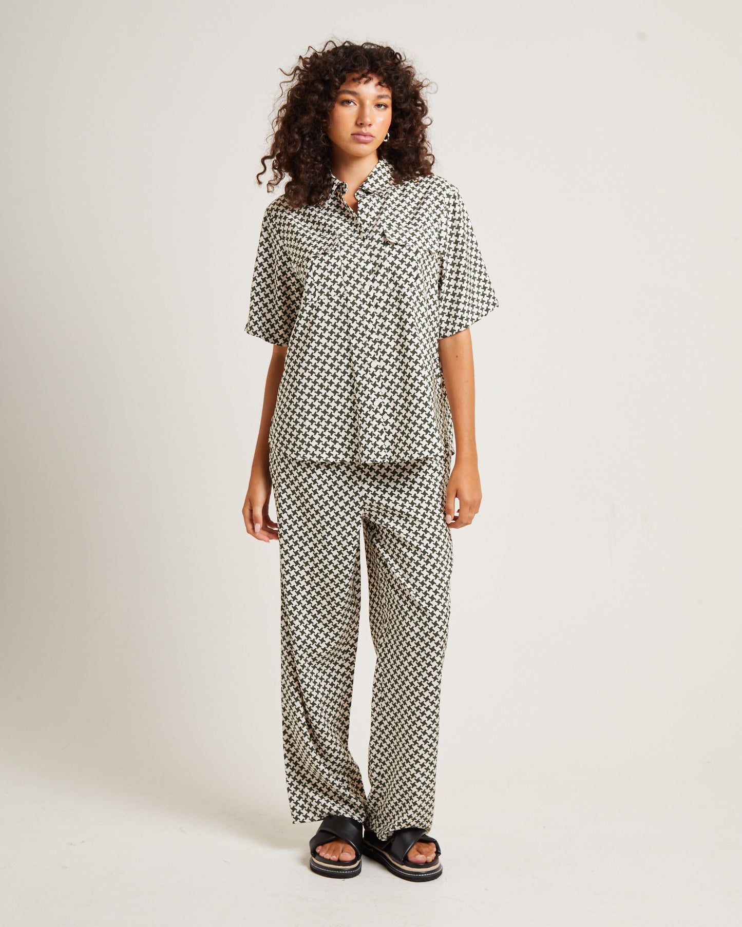 Minnie Crepe Shirt Olive