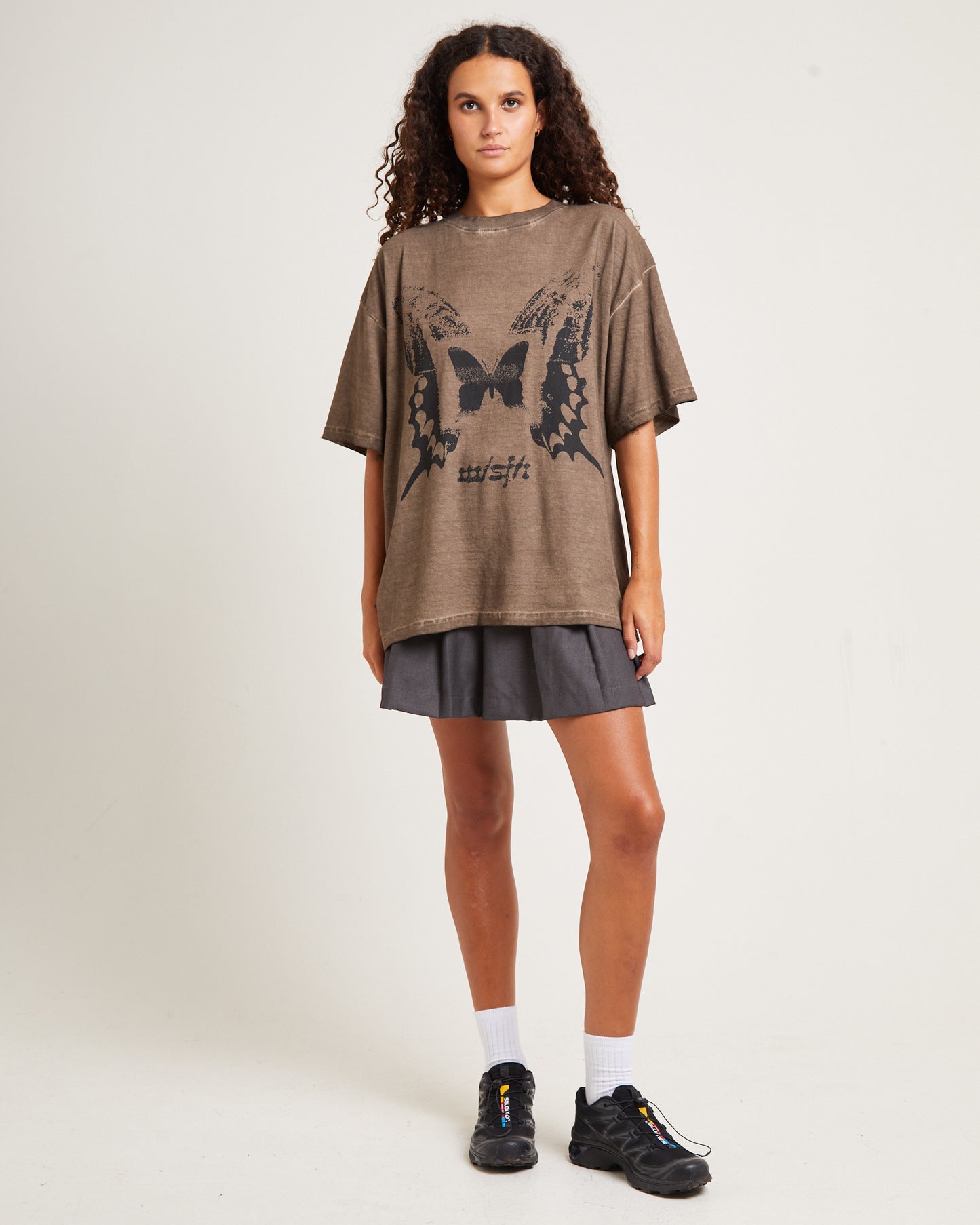 Dream Less Oversized Tee Chocolate