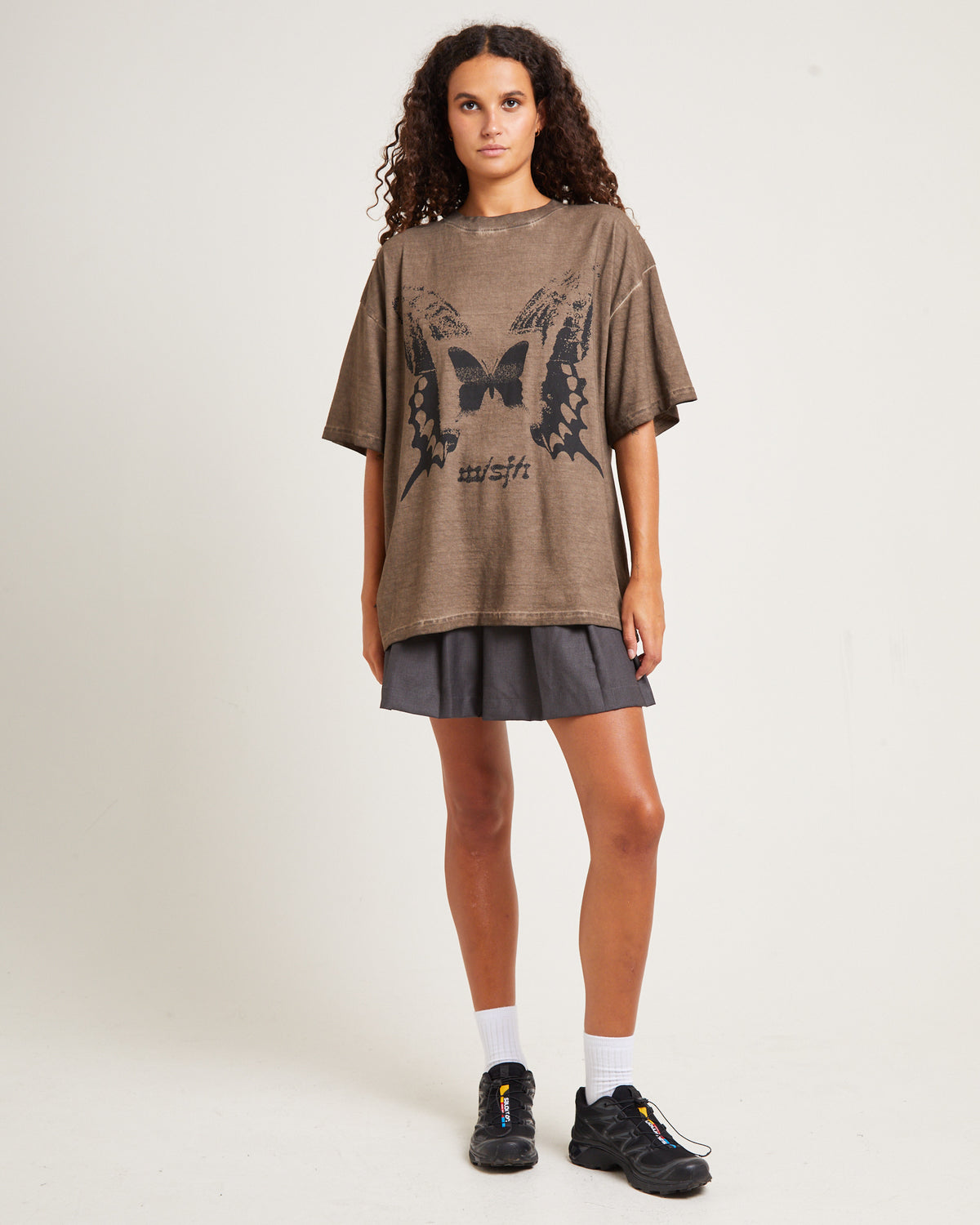 Dream Less Oversized Tee Chocolate CHOCOLATE