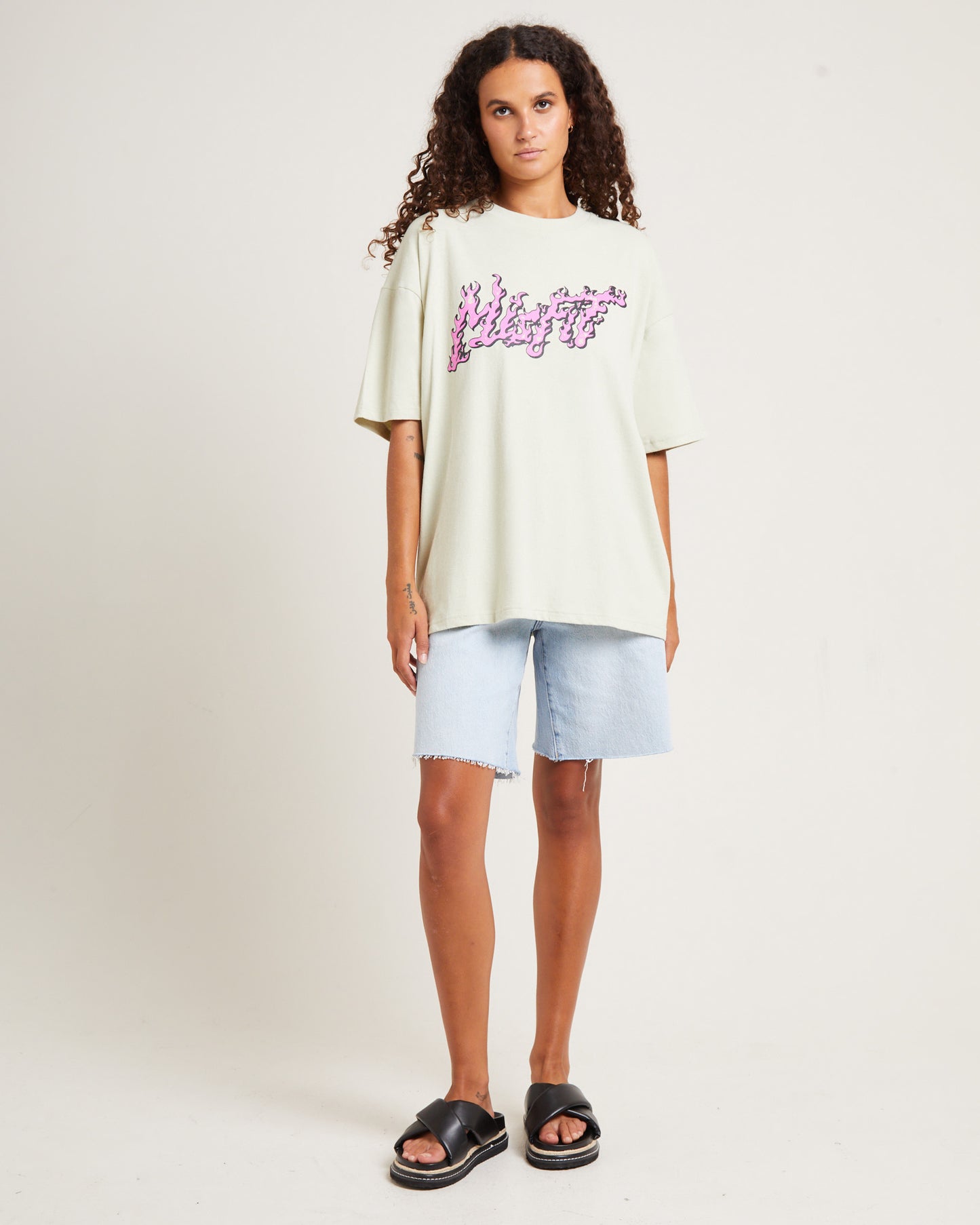 Sleeping Cells Oversized Tee Thrift White