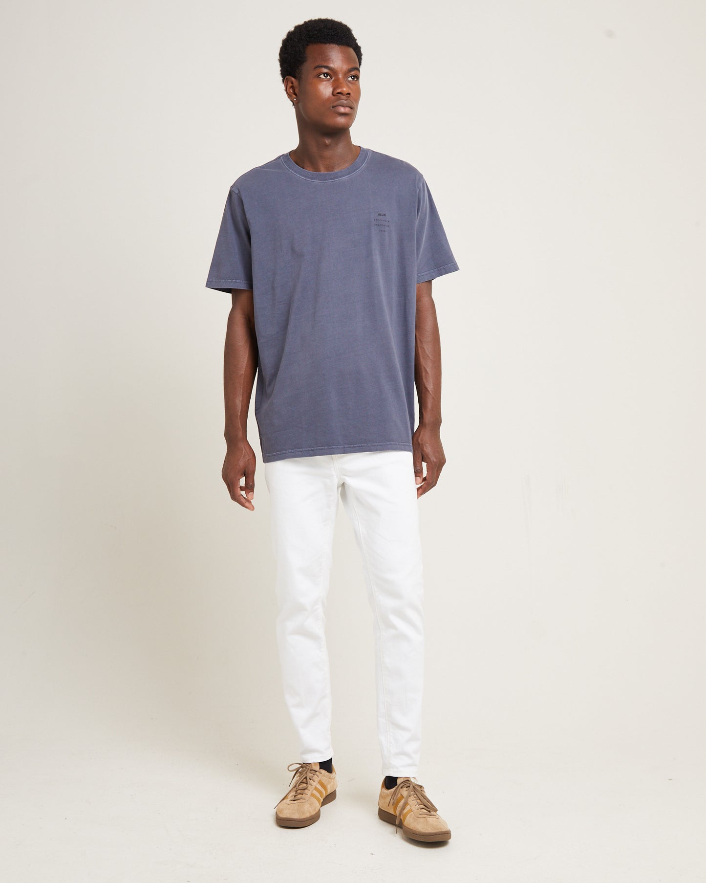 Organic Neuw Band Short Sleeve T-Shirt Grey