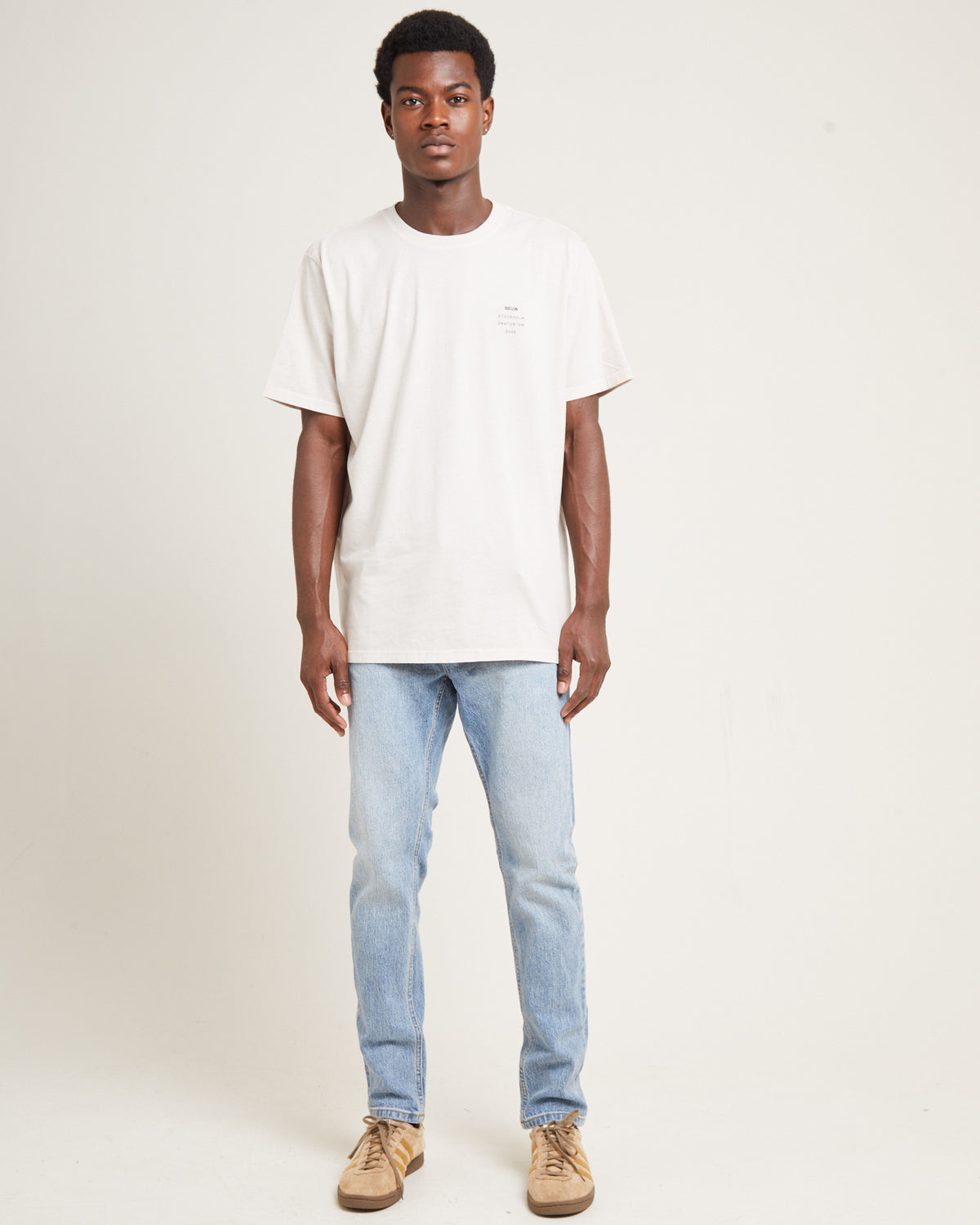 Organic Neuw Band Short Sleeve T-Shirt Washed Stone WASHED STONE
