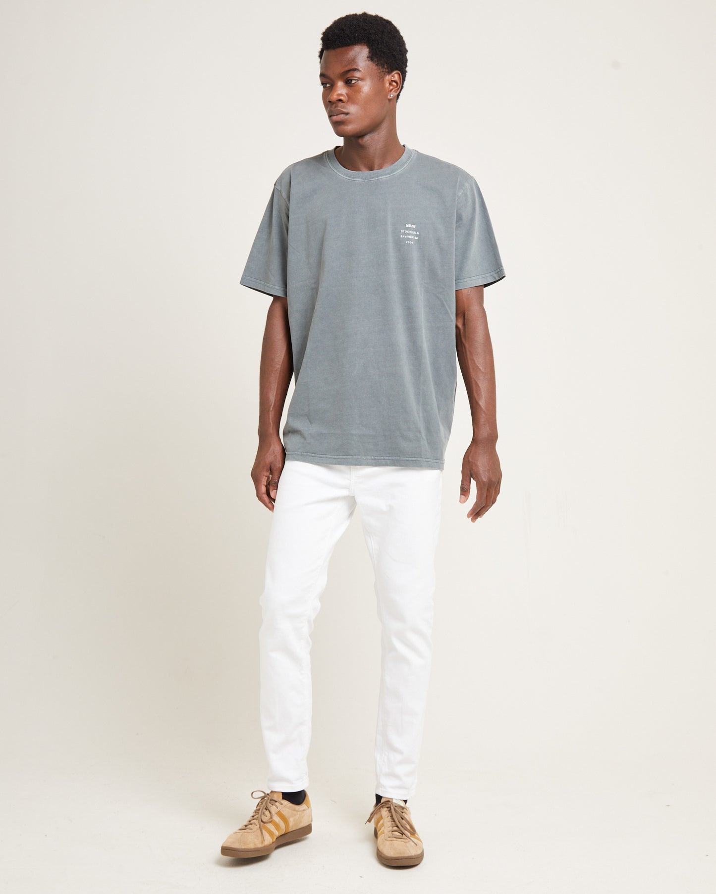 A Dropped Skinny Denim Jeans