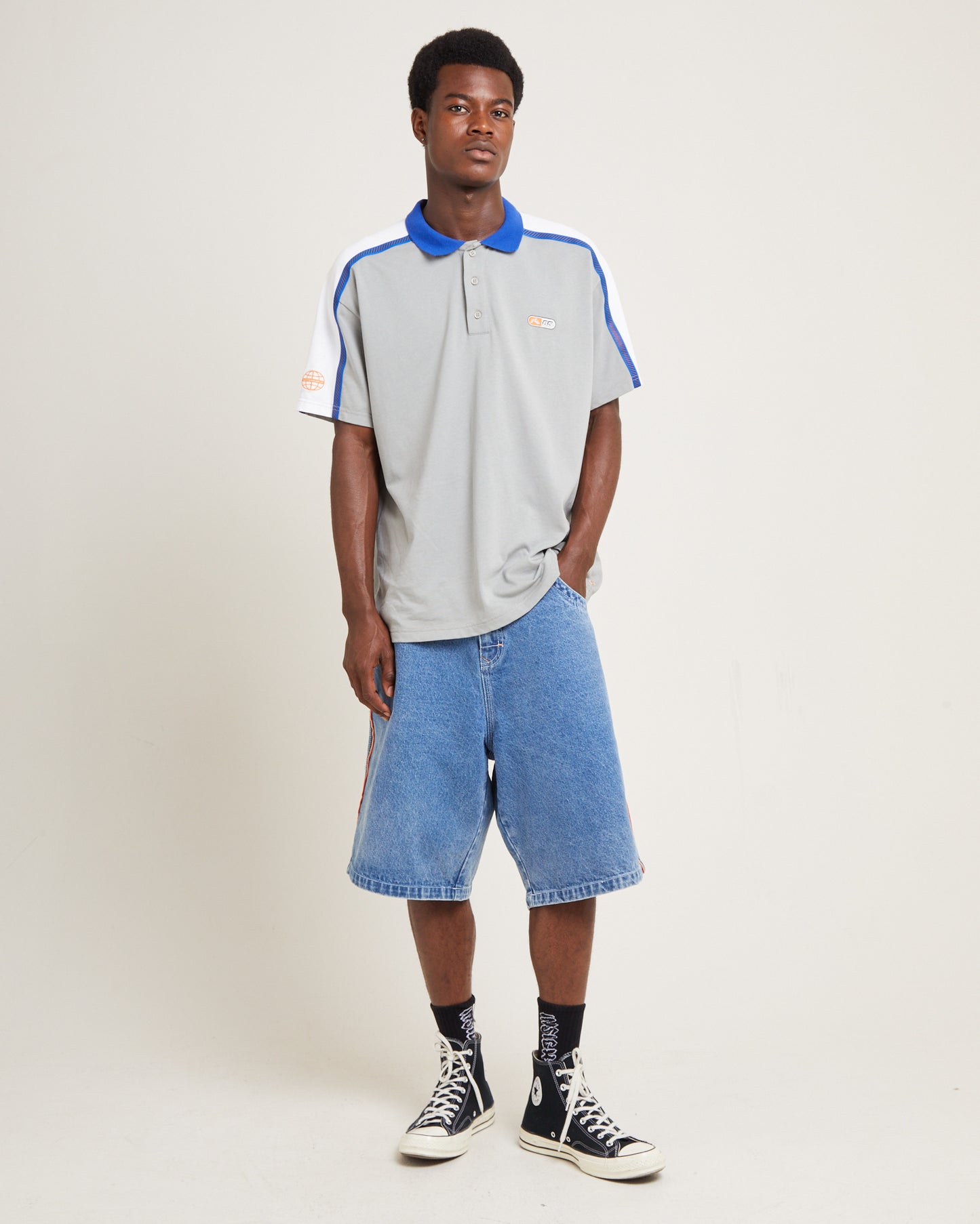 Flip Daddy Draggin Denim Jorts Middy Blue