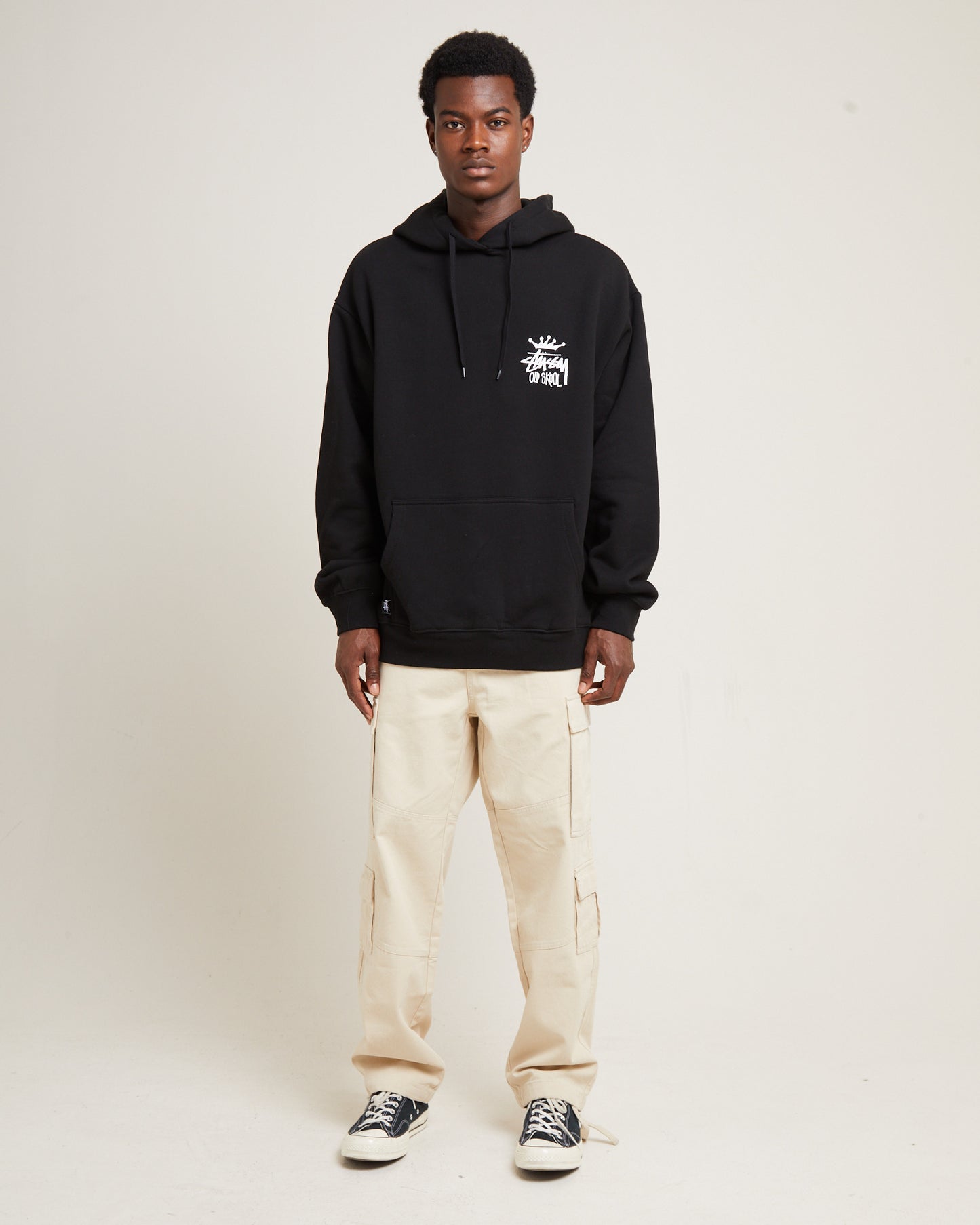 Old Skool Fleece Hoodie Black