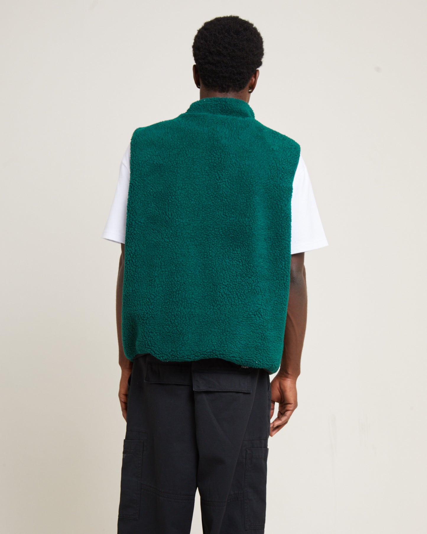 Sherpa Reversible Vest Teal
