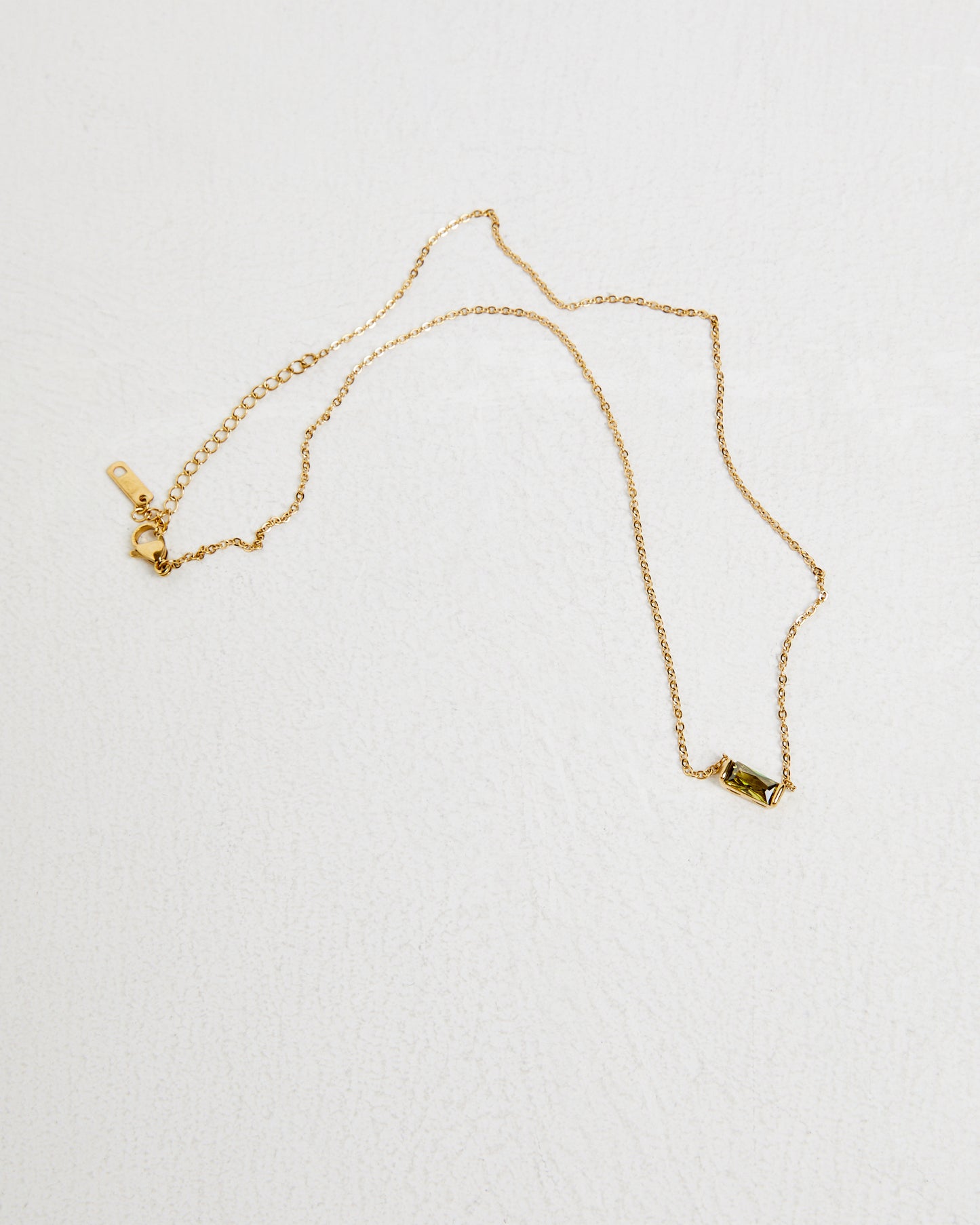 14K Gold Birth Stone Zodiac Charm Necklace