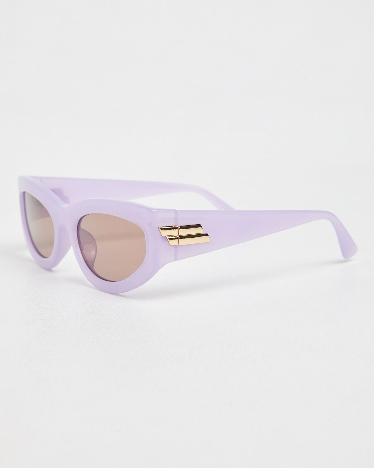 Blake Rectangle Sunglasses in Purple PURPLE