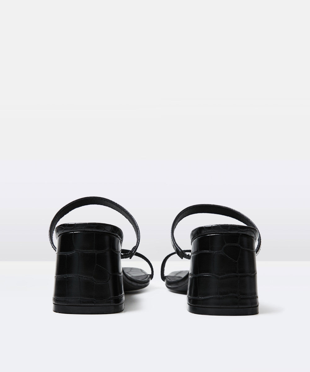 The Naomi Block Heels Black