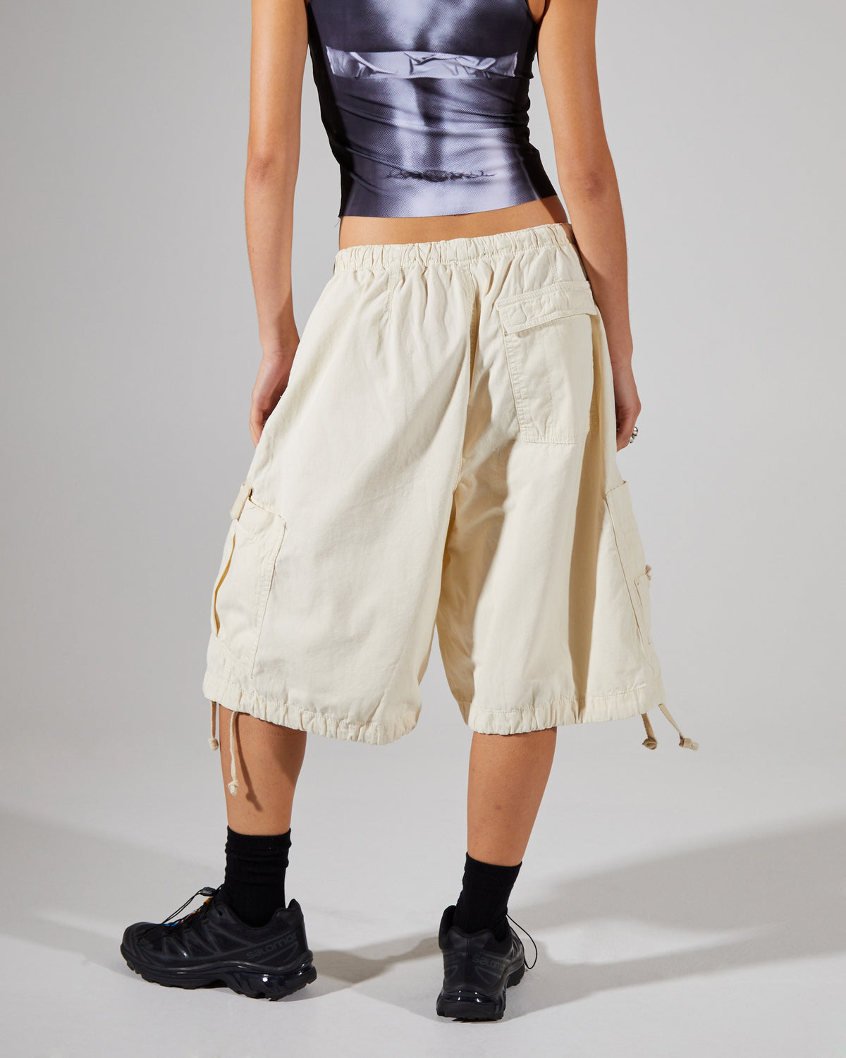 Parachute Cargo Shorts Ecru ECRU