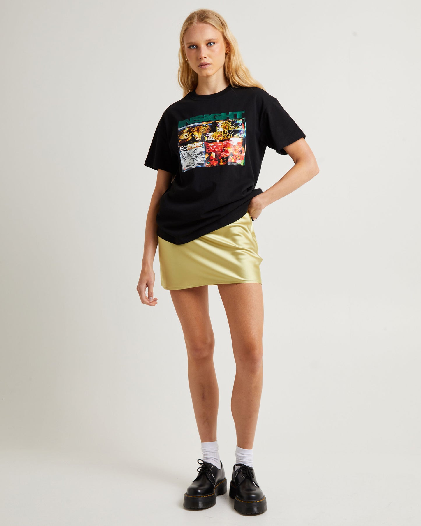 Glitter Floral Boyfriend T-Shirt