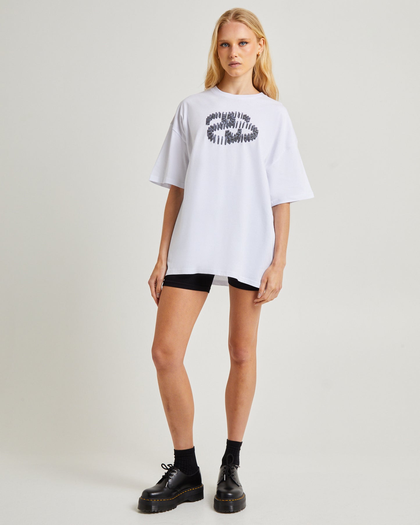 Dominoes Relaxed Short Sleeve T-Shirt White