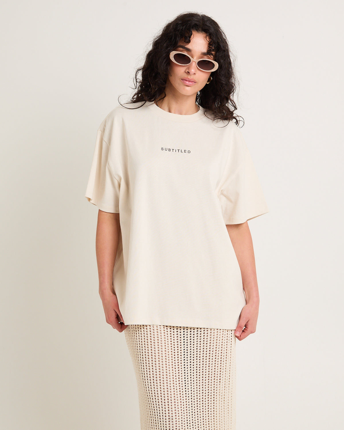 State Oversized T-Shirt WHITE