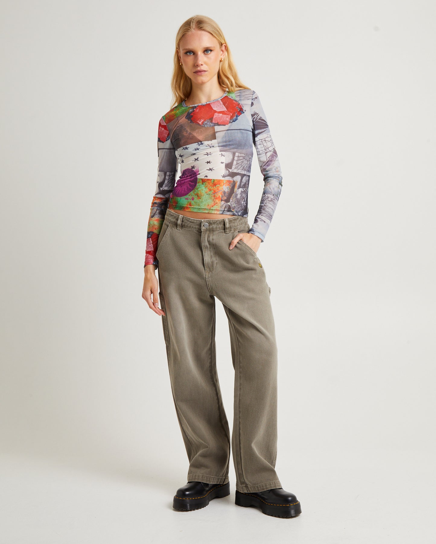 Primavera Long Sleeve Mesh Top