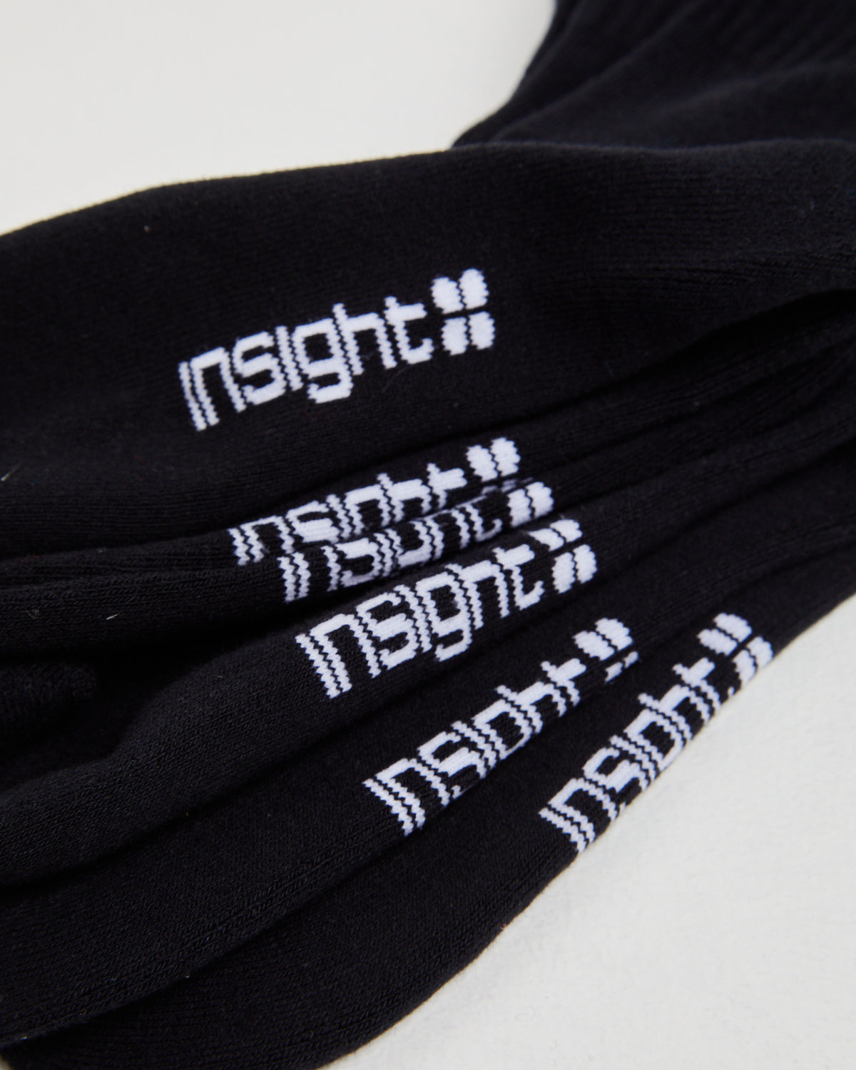 Logo Crew Socks 3 Pack Black BLACK