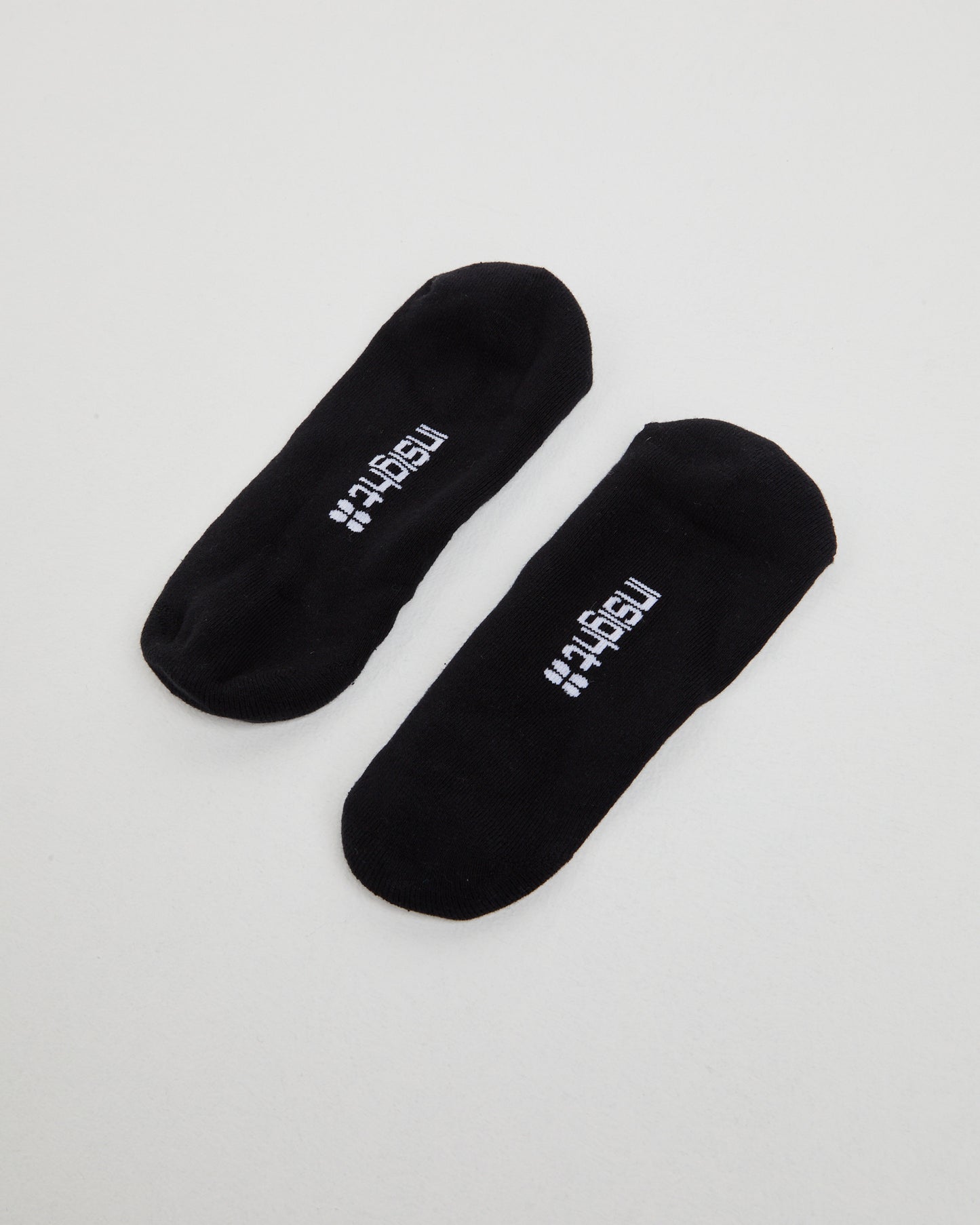 Logo Invisible Socks 3 Pack Black