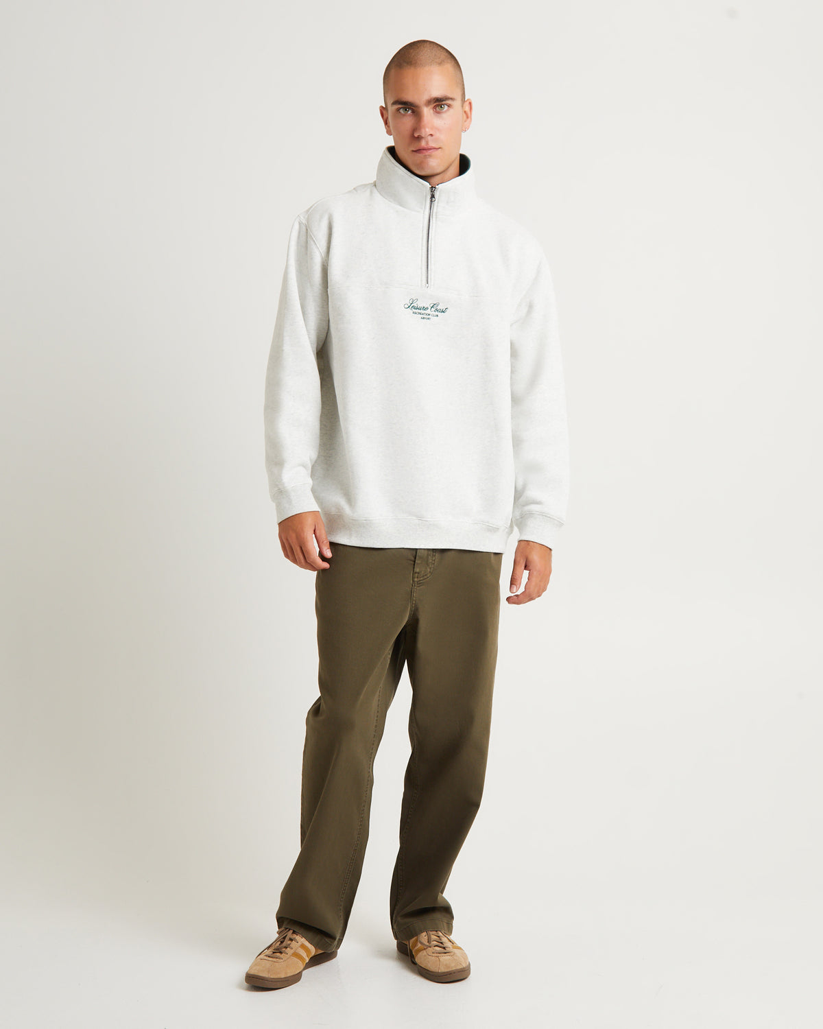Club 1/4 Zip Club Jacket FROST MARLE
