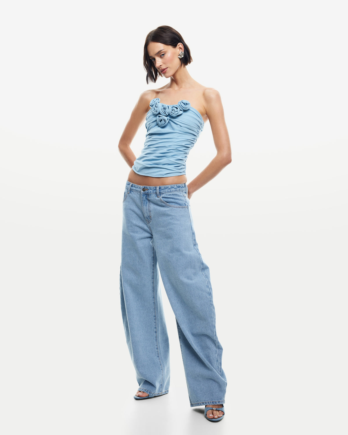 Horseshoe Denim Jeans WASHED BLUE