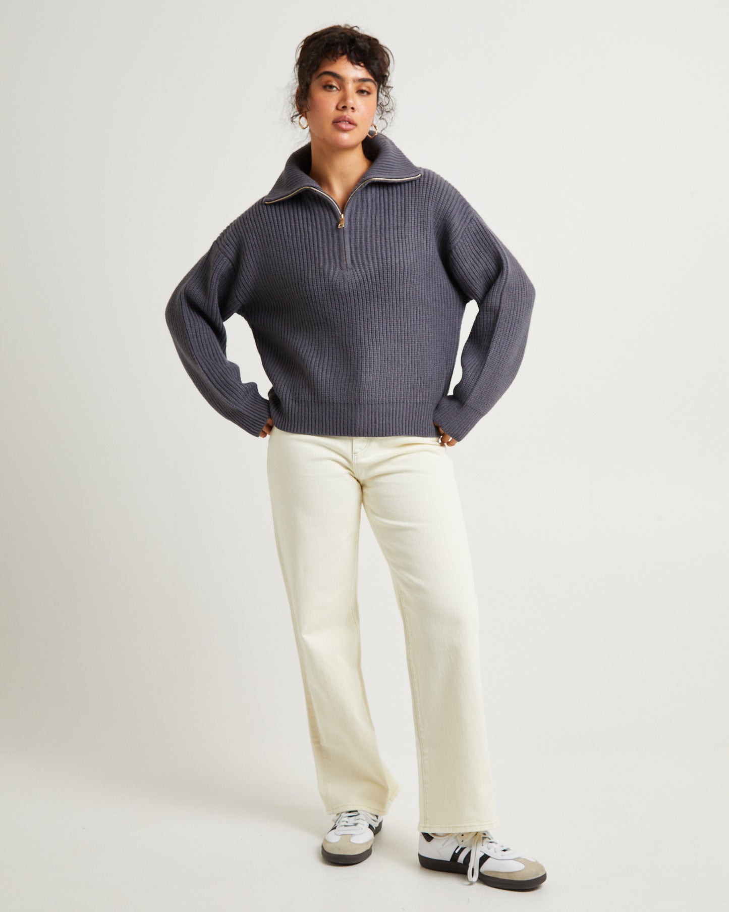 Ezra Half Zip Knit Pull Over