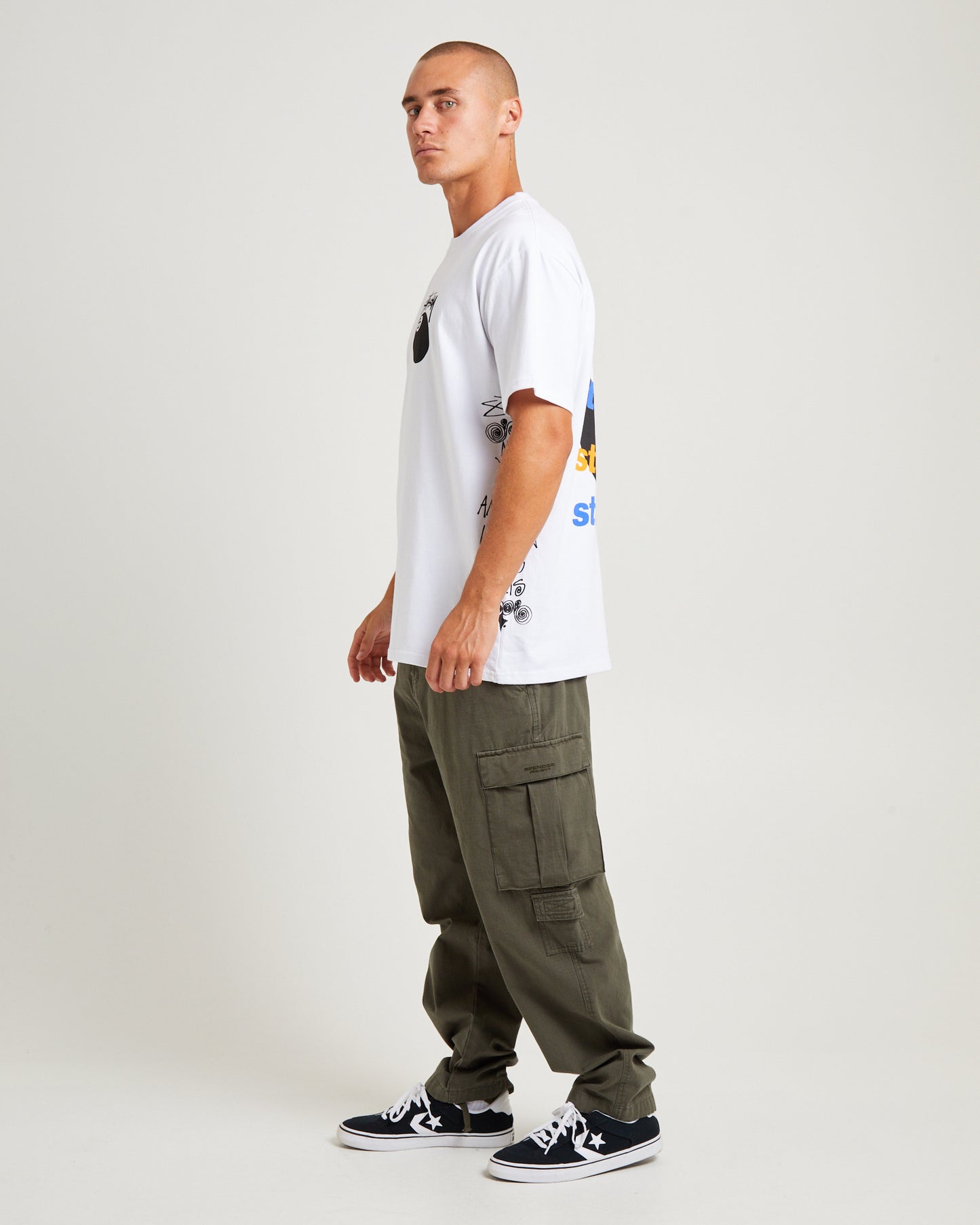 Test Strike Heavyweight Short Sleeve T-Shirt White