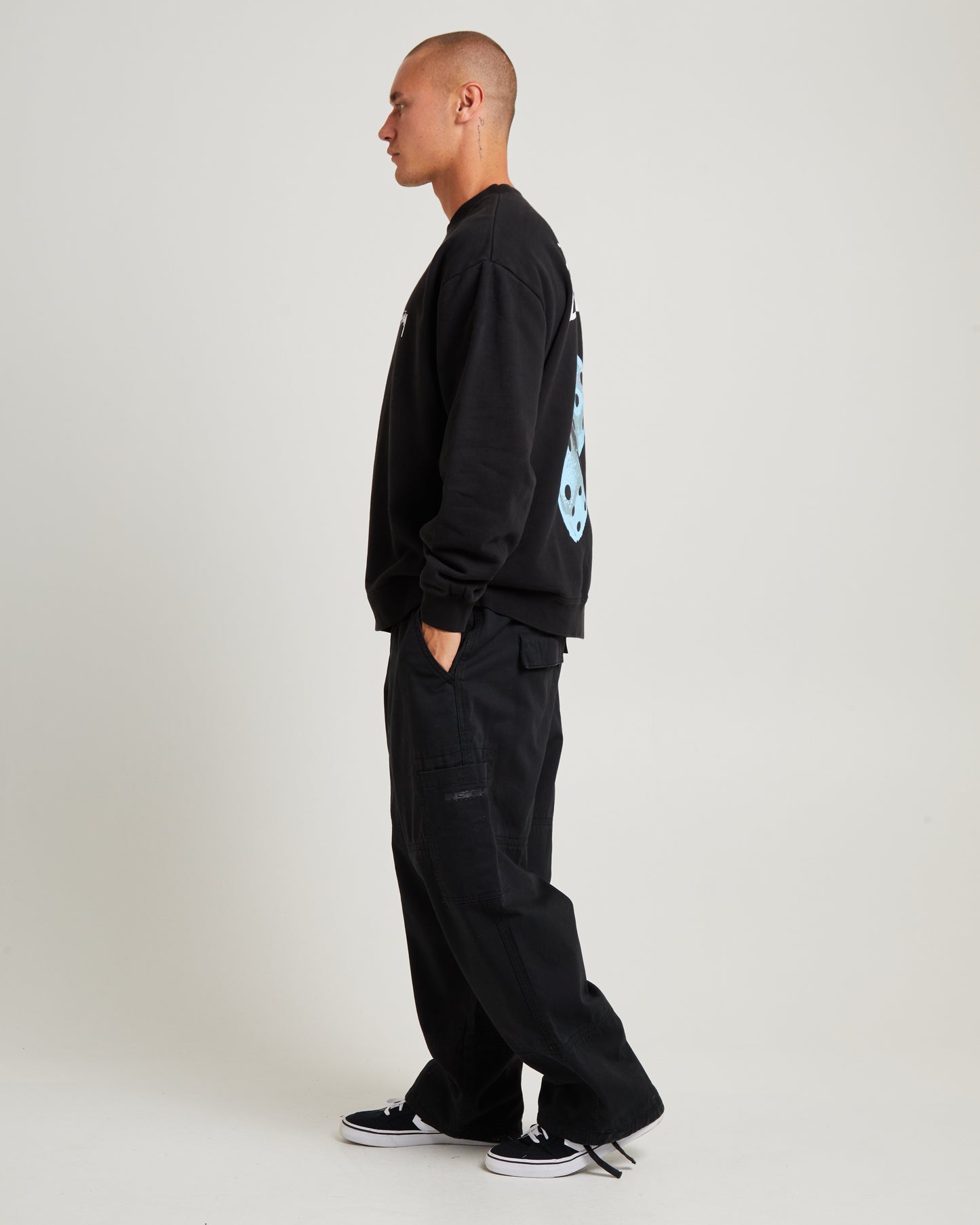 Fuzzy Dice Fleece Crew Jumper