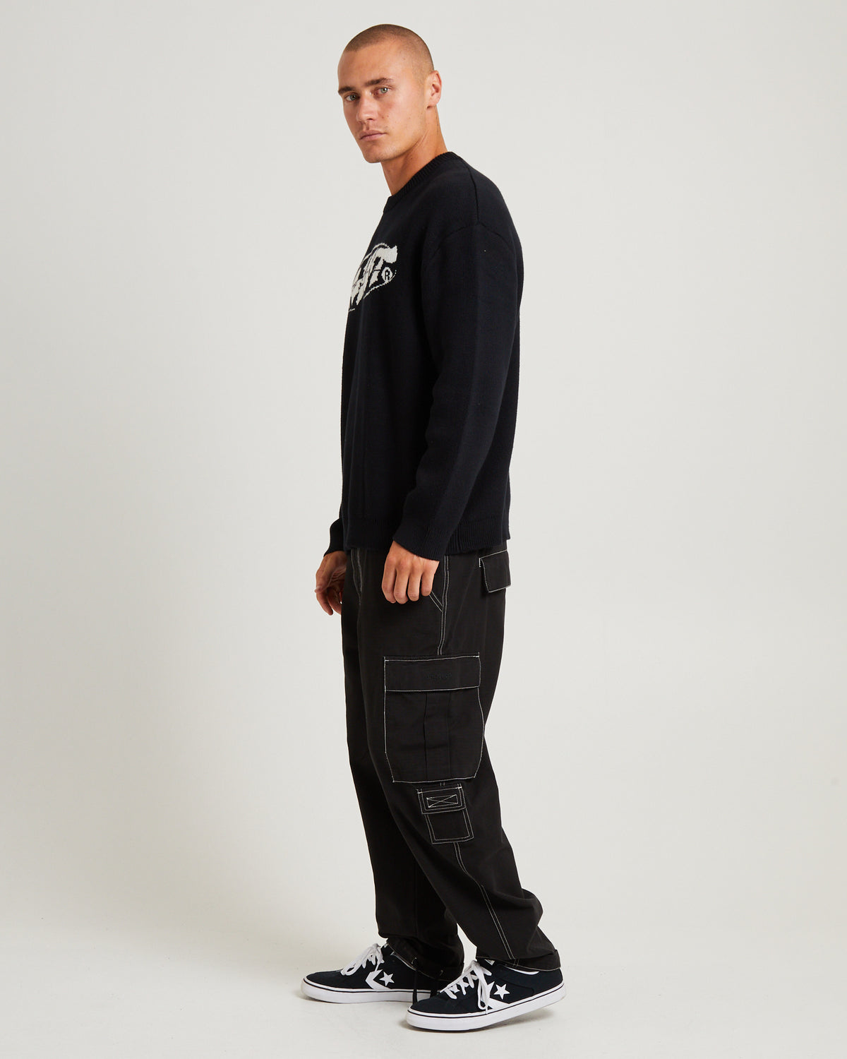 Era Long Sleeve Knit Jumper BLACK