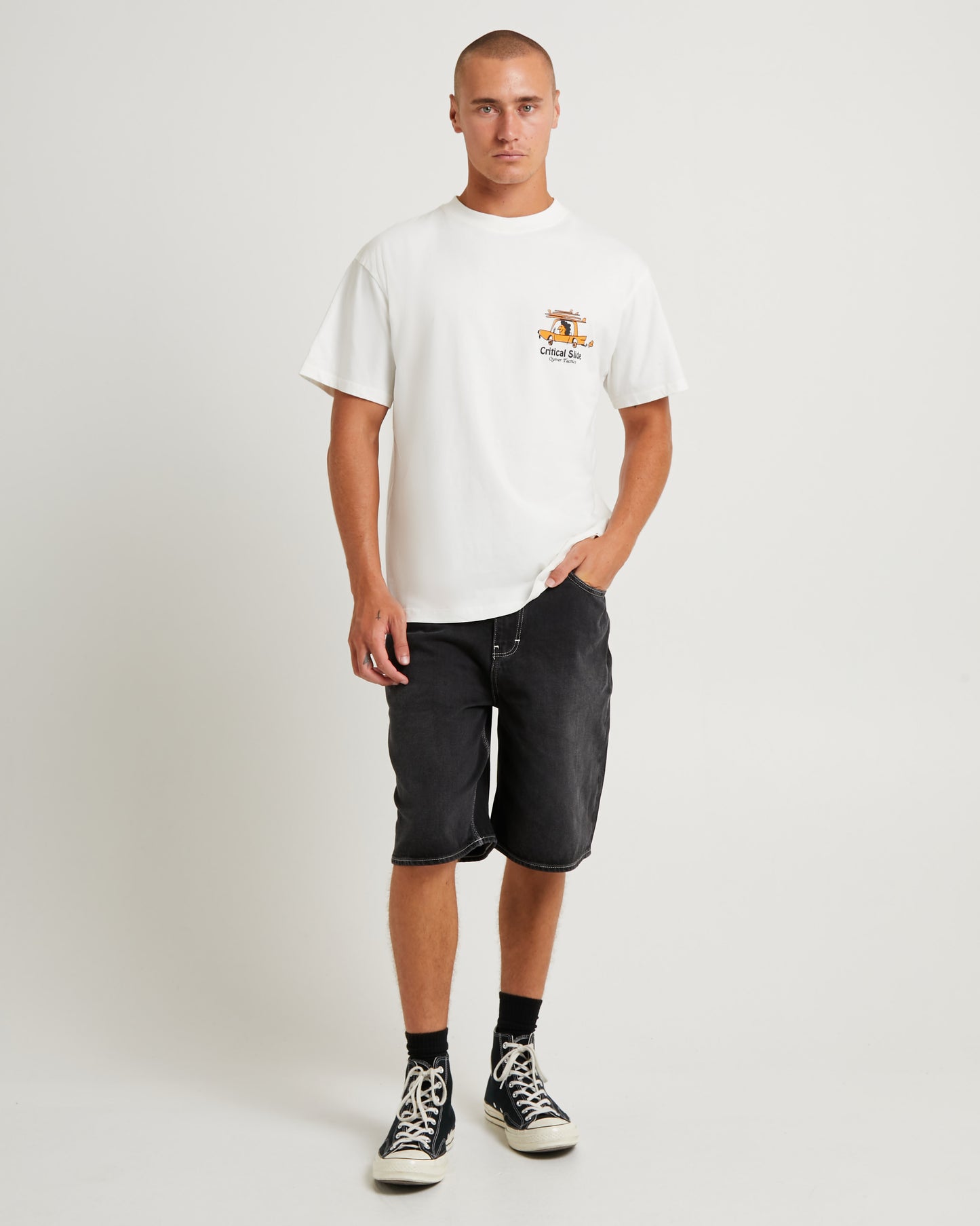 Tactics Short Sleeve T-Shirt Vintage White