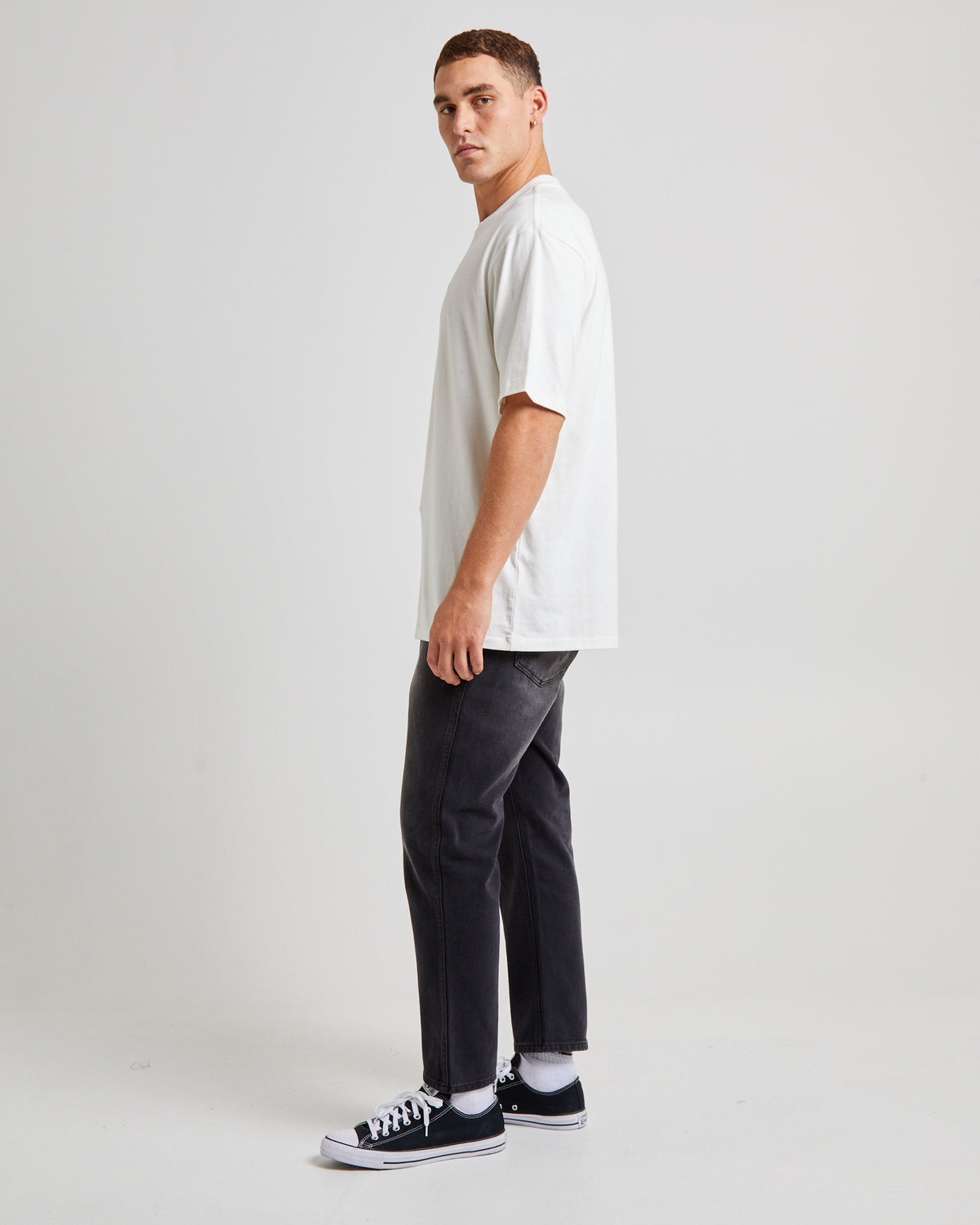 Snake Slacker Short Sleeve T-Shirt Vintage White WHITE