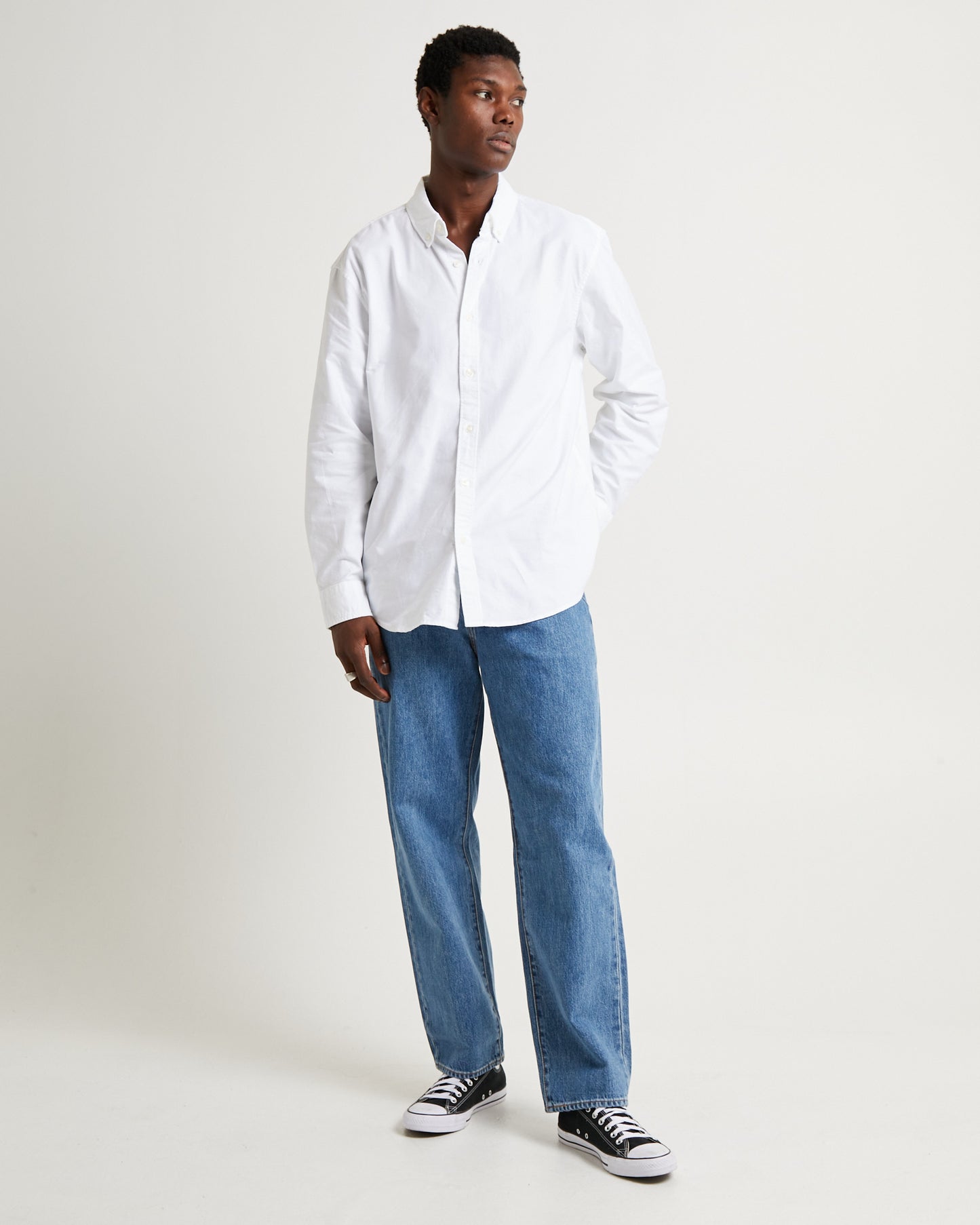 Authentic Button Down Long Sleeve Bright White
