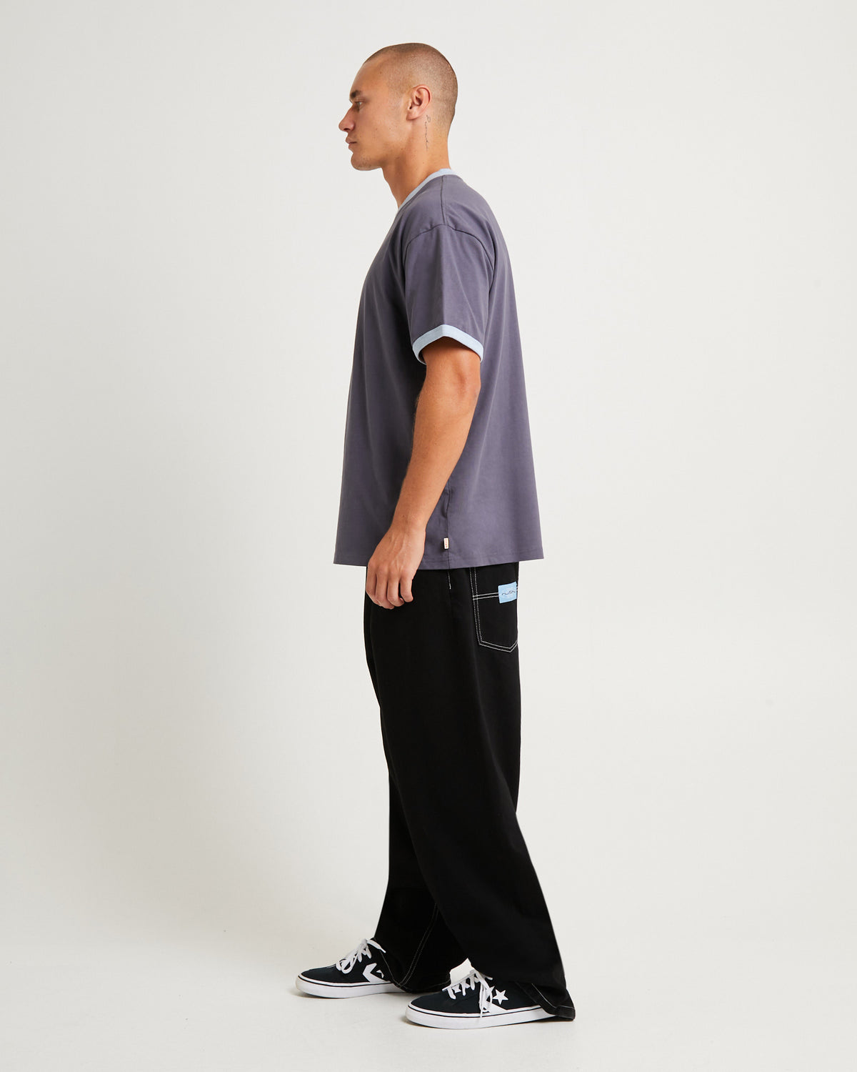 Cypher Short Sleeve Ringer T-Shirt Coal COAL
