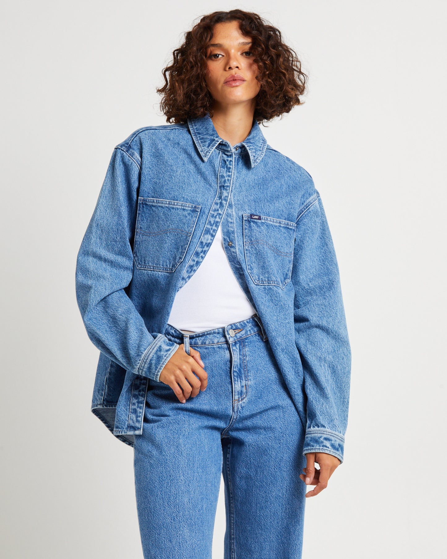 Signature Relaxed Denim Shirt Indigo Rust