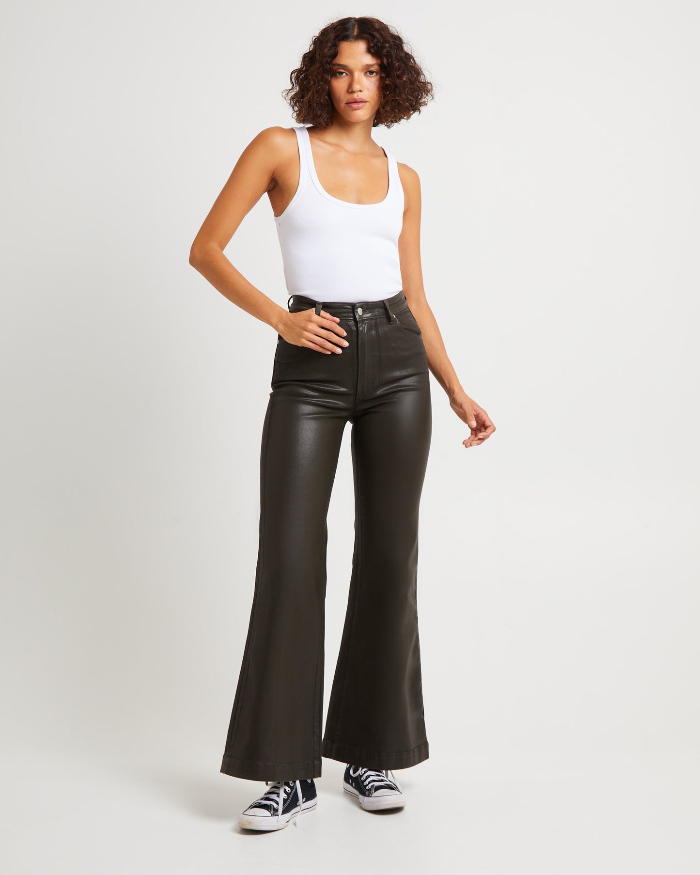 Eastcoast Flare Coated Denim Jeans
