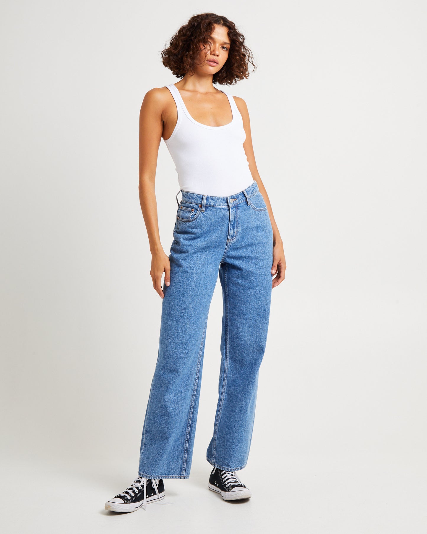Signature Mid Baggy Denim Jeans Next