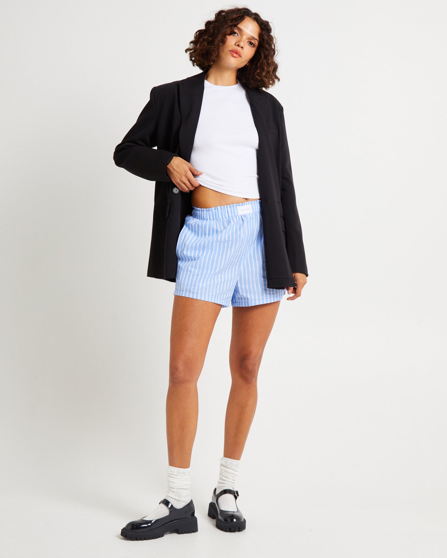 Poppy Poplin Stripe Shorts