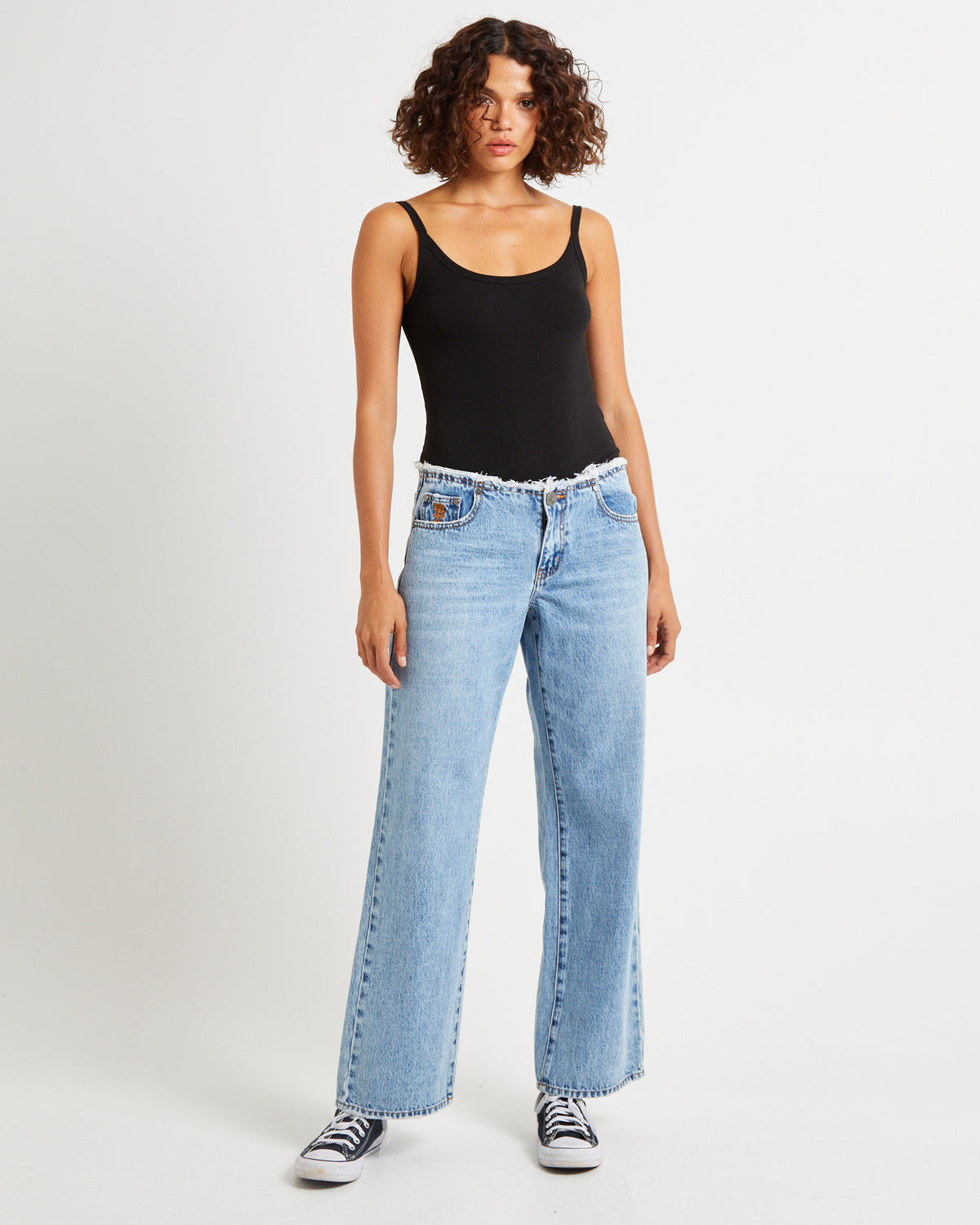 Hollywood Low Riders Low Waist Wide Leg Denim Jeans HOLLYWOOD