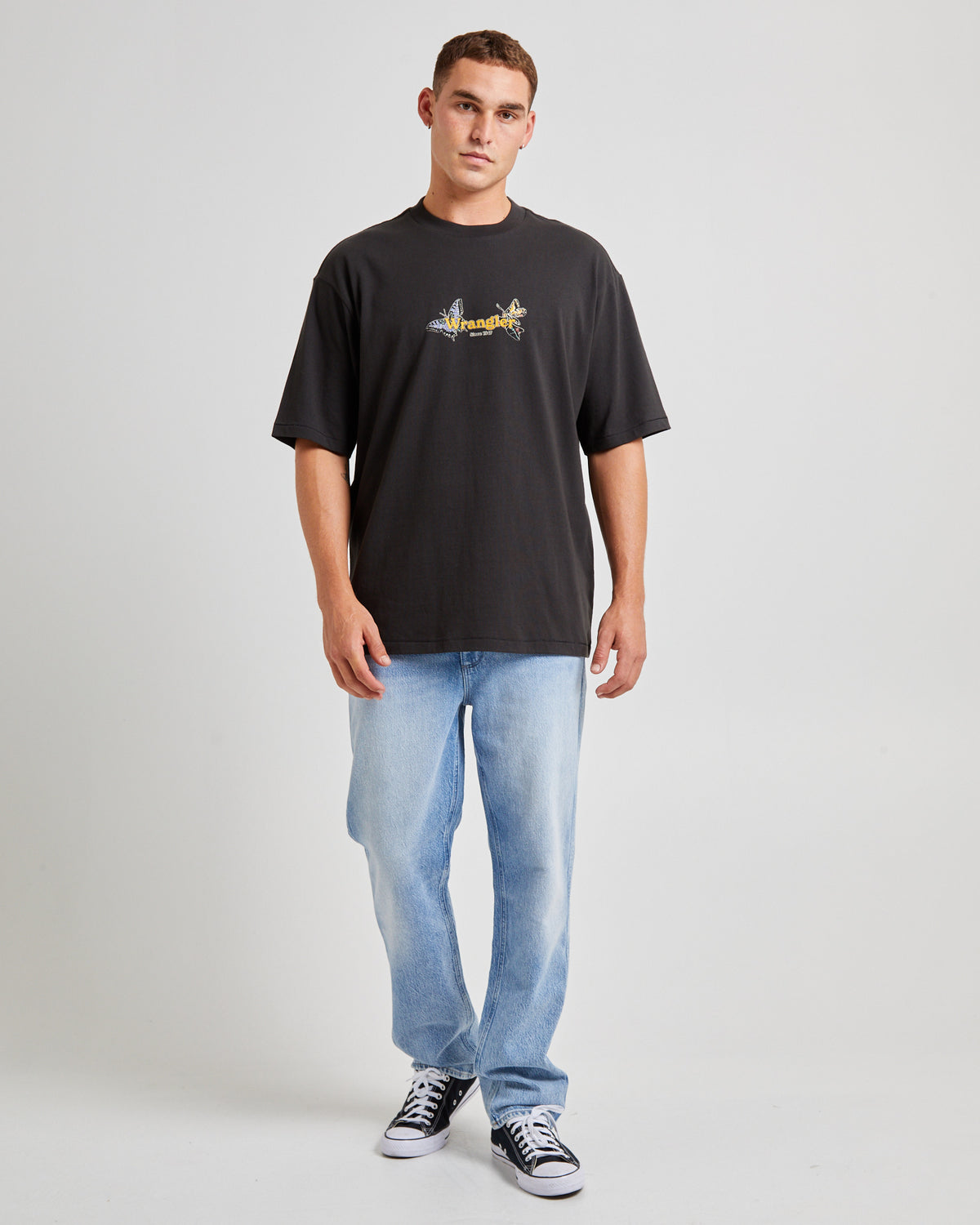 Crazytown Slacker T-Shirt Worn Black WORN BLACK