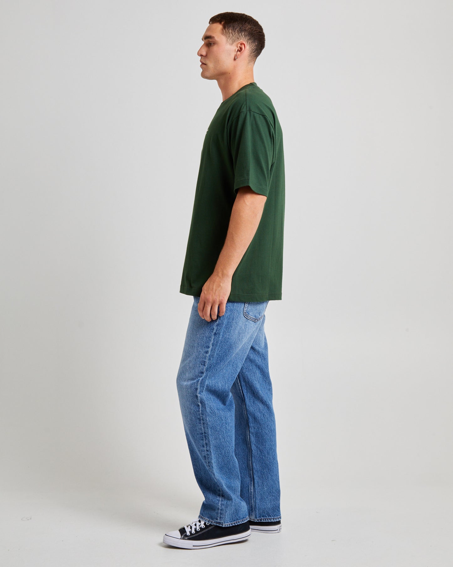 Denim Co Baggy T-Shirt Dark Forest