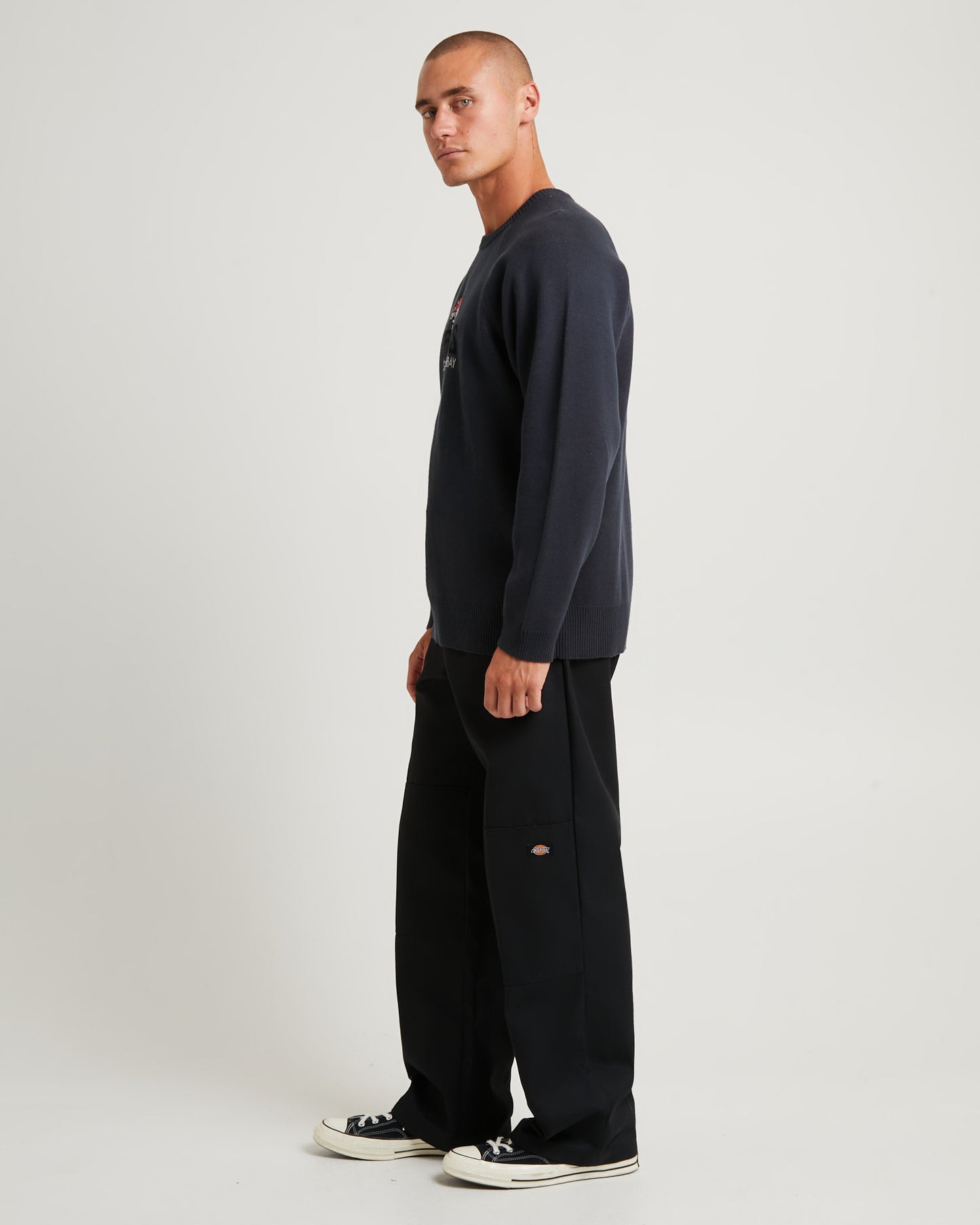 Let It Grow Recycled Reglan Knit Charcoal