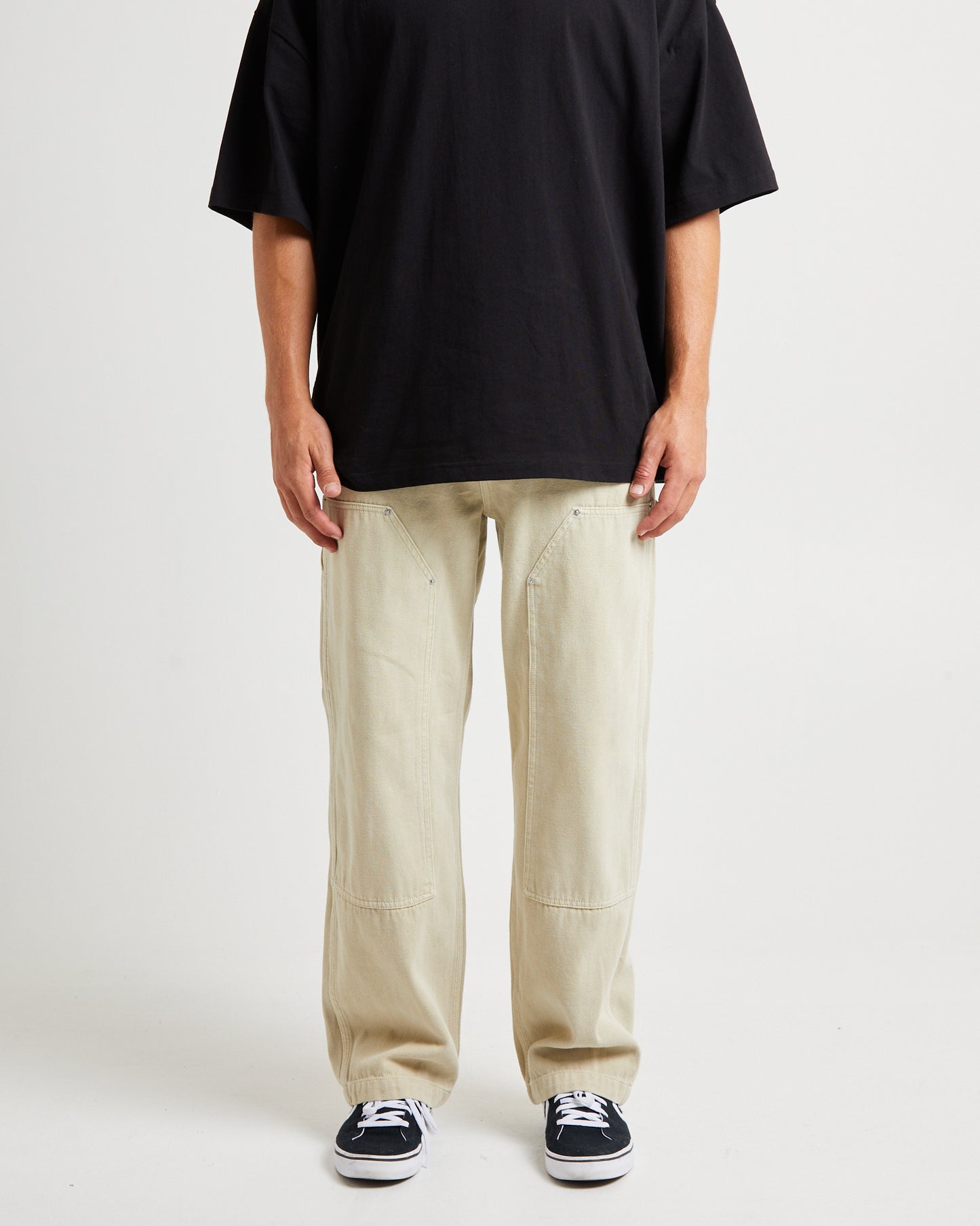 Double Knee Carpenter Pants Used Natural
