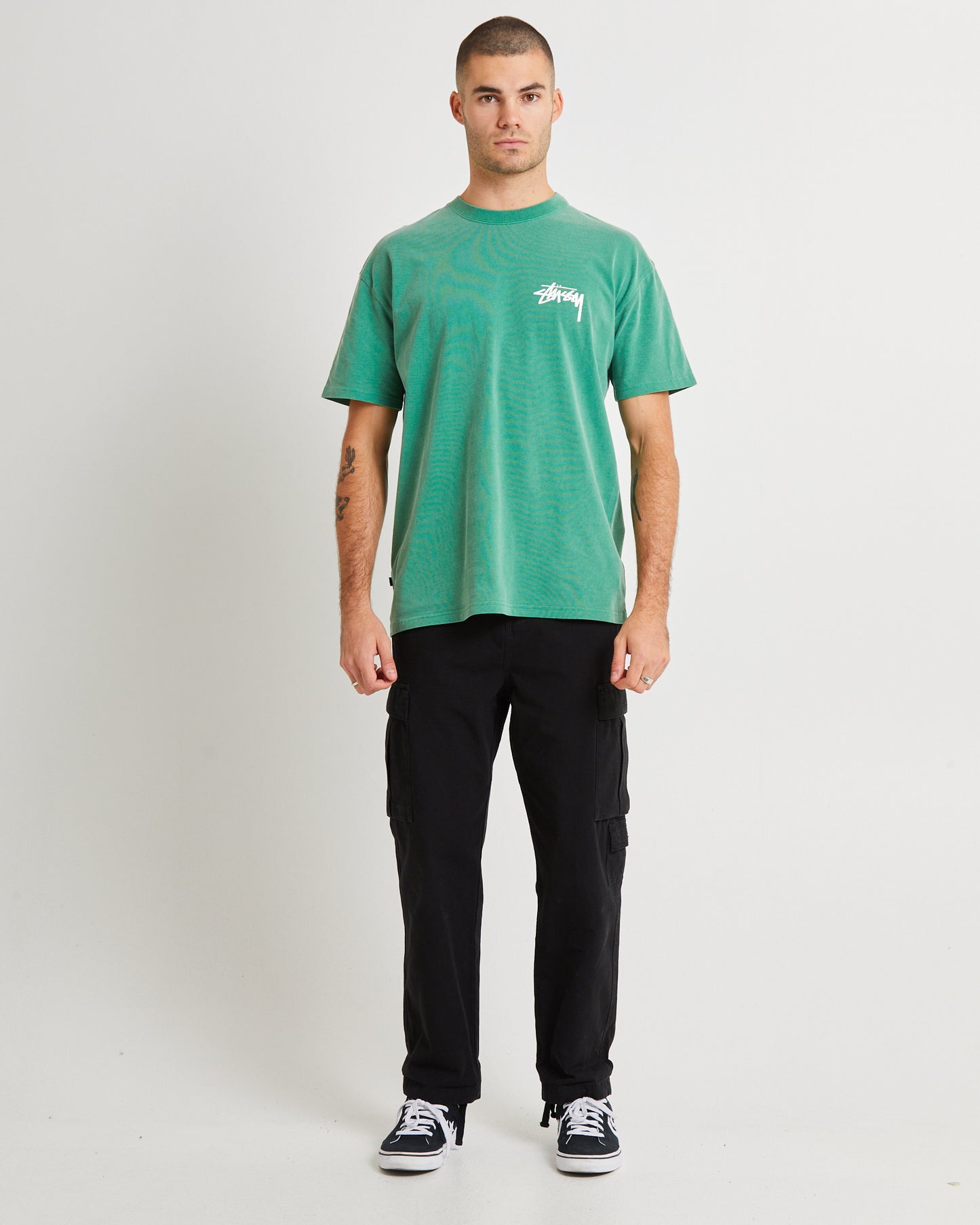 Fuzzy Dice Heavyweight Short Sleeve T-Shirt Pine Green