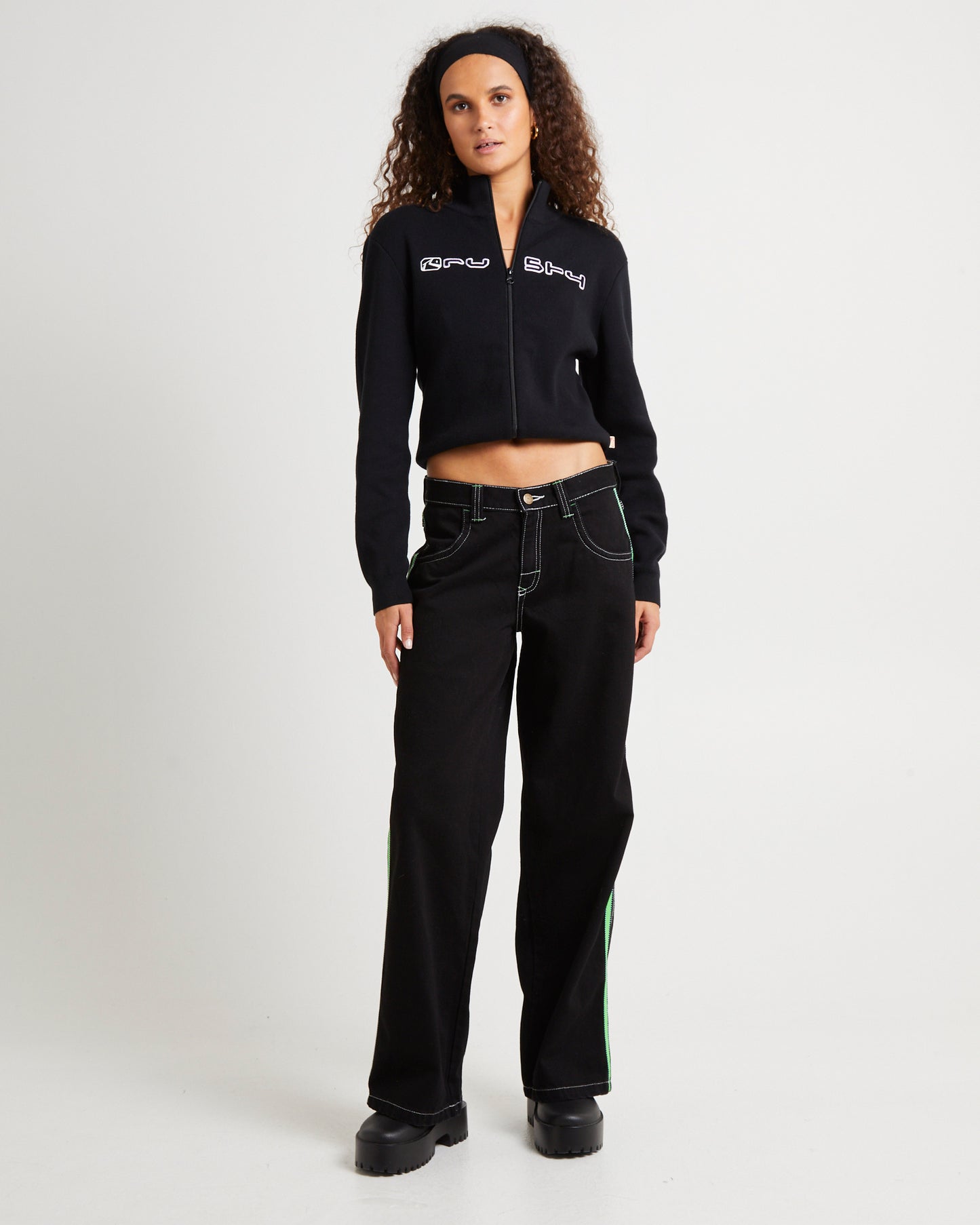 Flip Mommy Low Rise Wide Leg Denim Pants