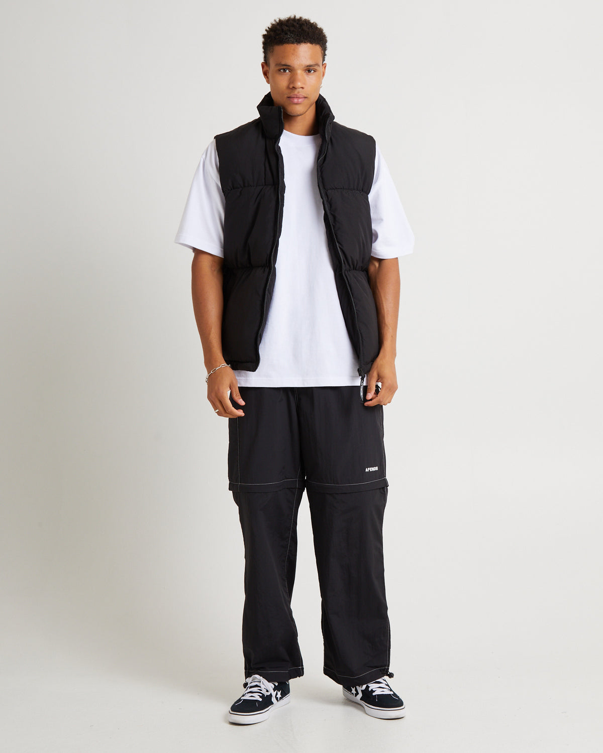 Valley Recycled Zip Off Spray Pants Black BLACK
