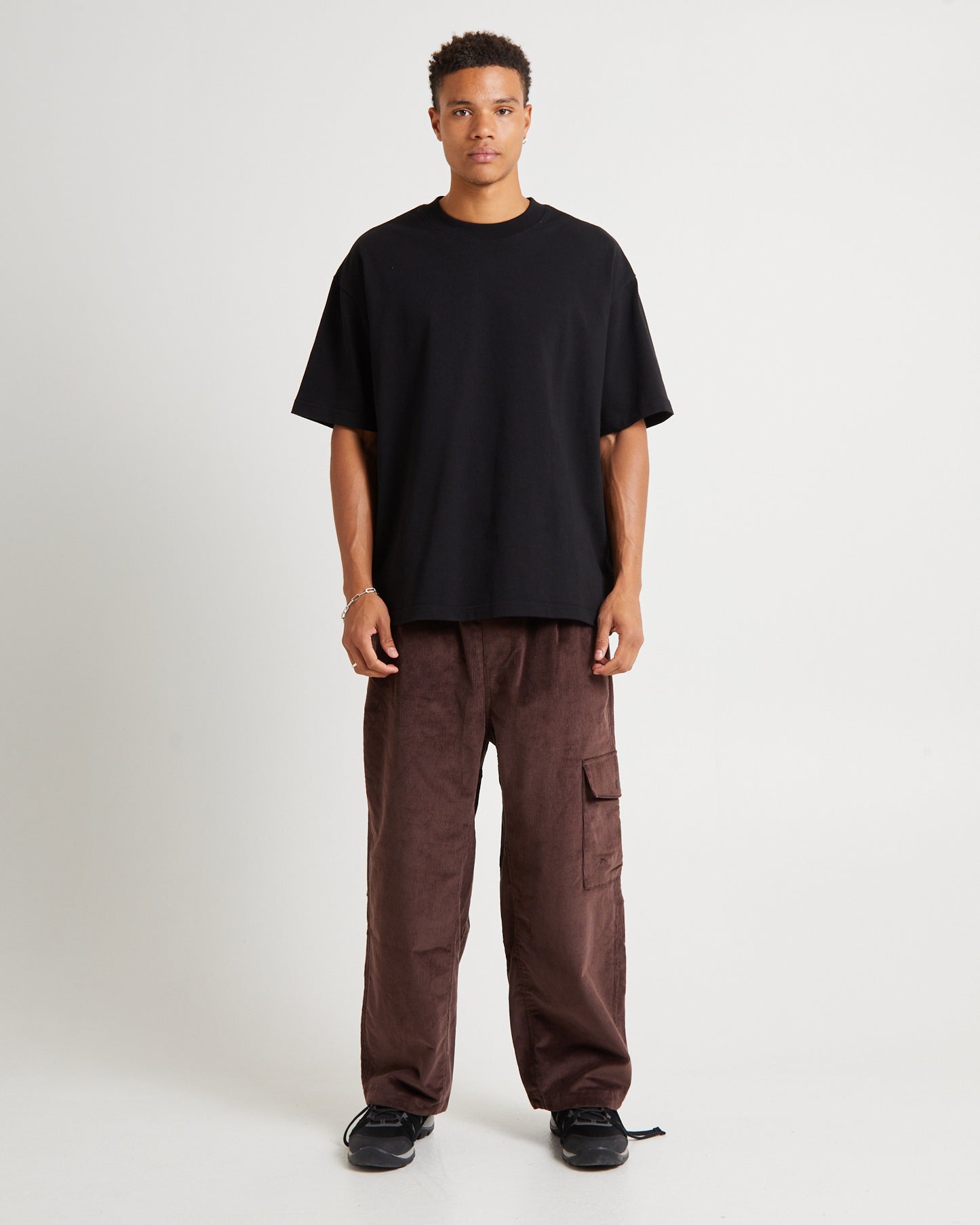 Utility Cord Easy Pants Coal Brown