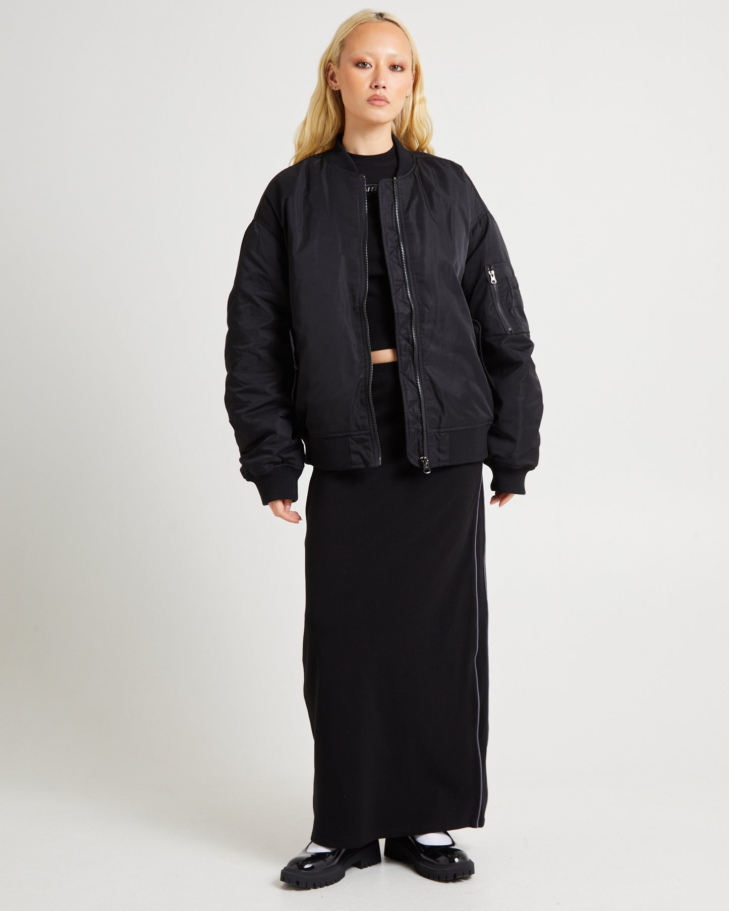 Relaxed Bomber Jacket