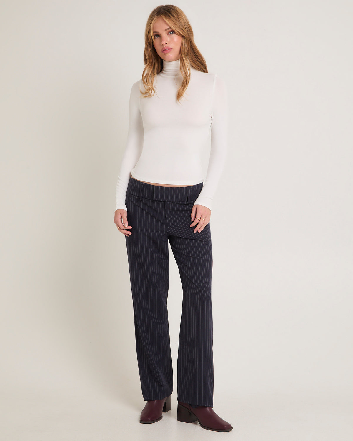 Slinky Long Sleeve Skivvy WHITE