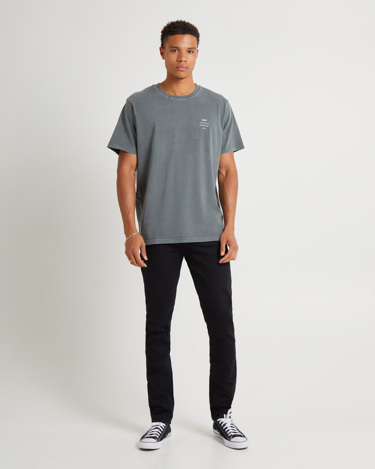 Organic Neuw Band T-Shirt SPRUCE GREEN
