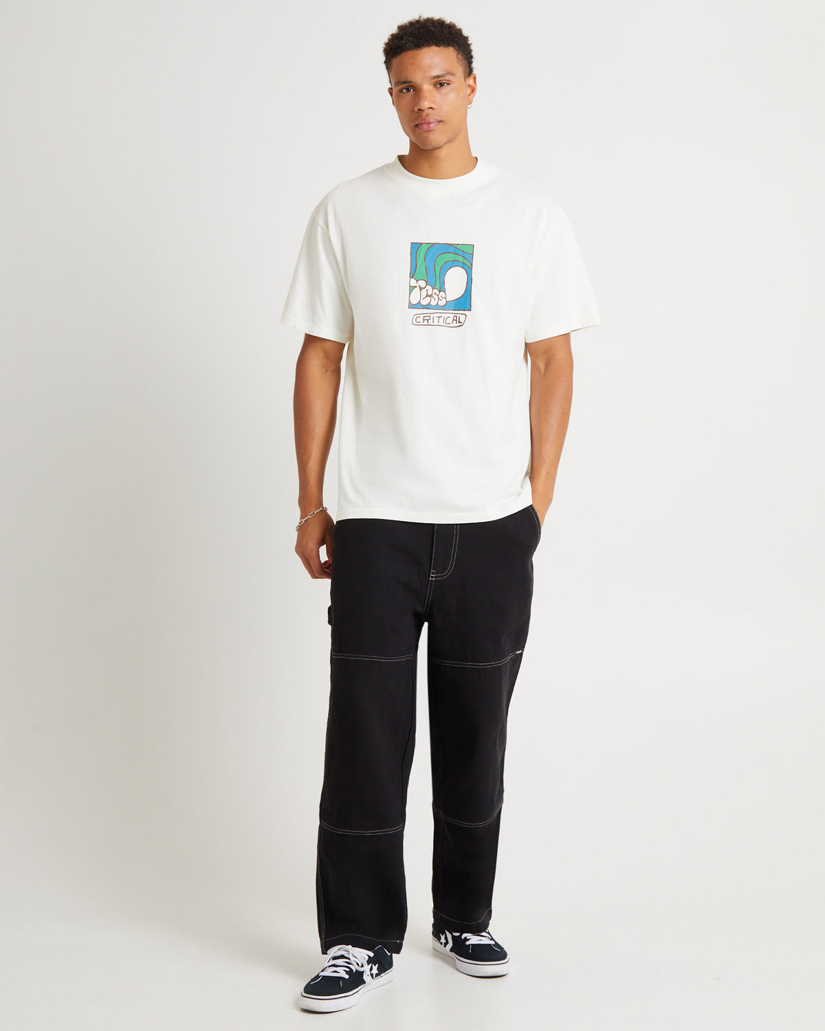 Washroom Short Sleeve T-Shirt Vintage White VINTAGE WHITE